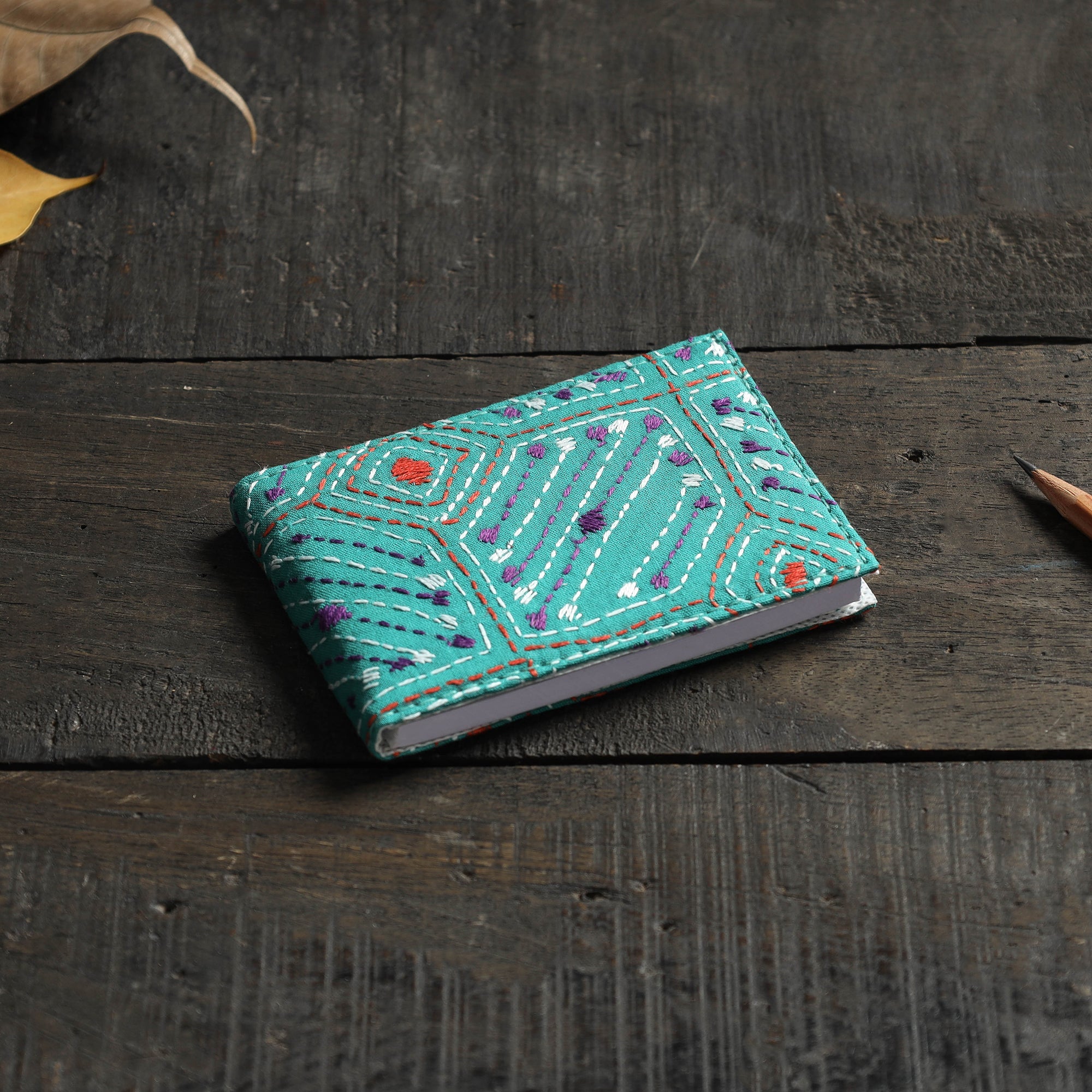 ASALKAAR Bengal Kantha Work Handcrafted Notepad (4 x 3 in)