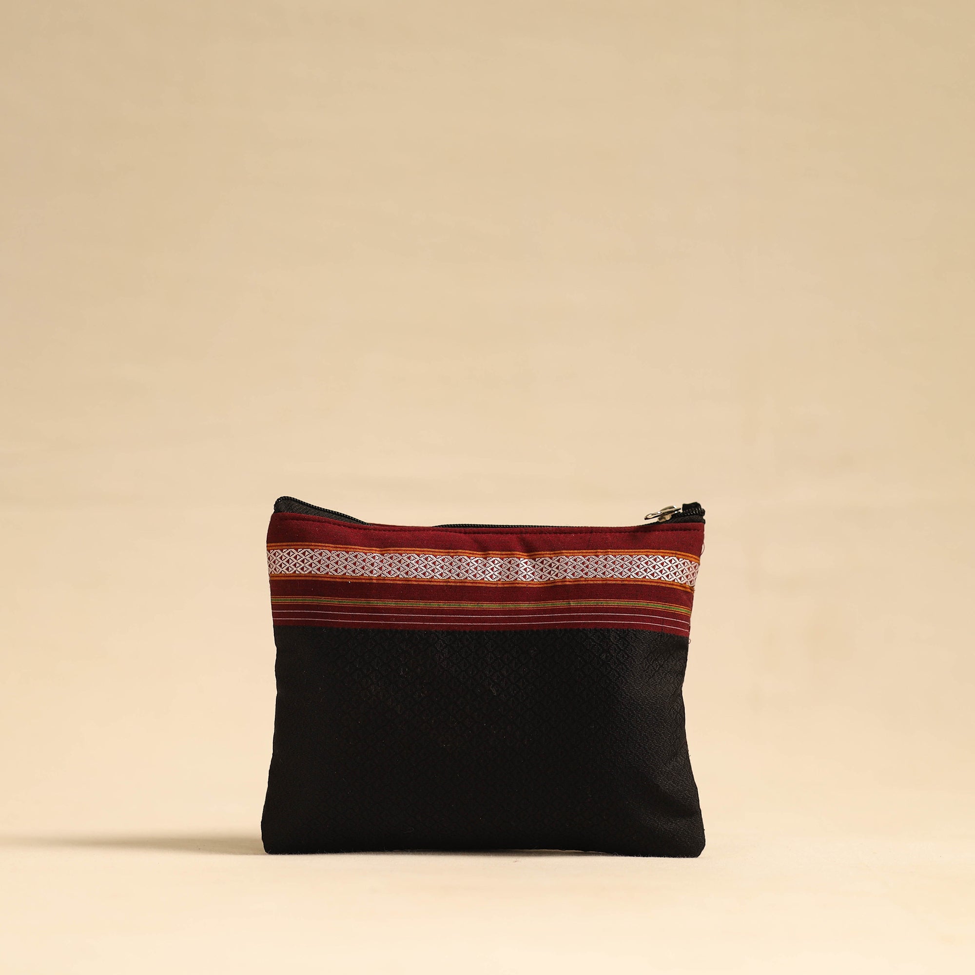 NOORI BAZAR Black - Khun Fabric Quilted Cotton Utility Pouch 01