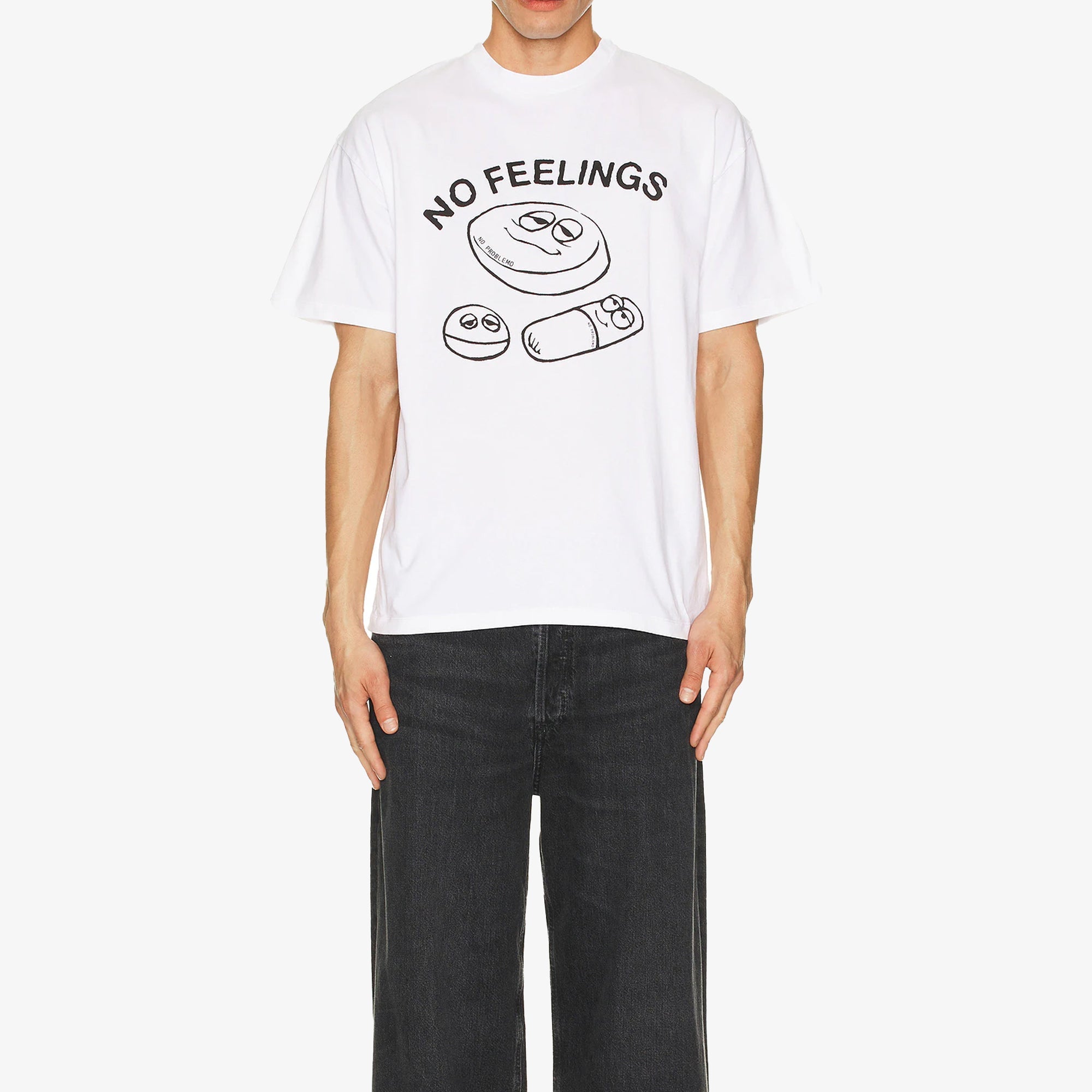 No Problemo | Hard Feelings Ss Tee { White - view 4