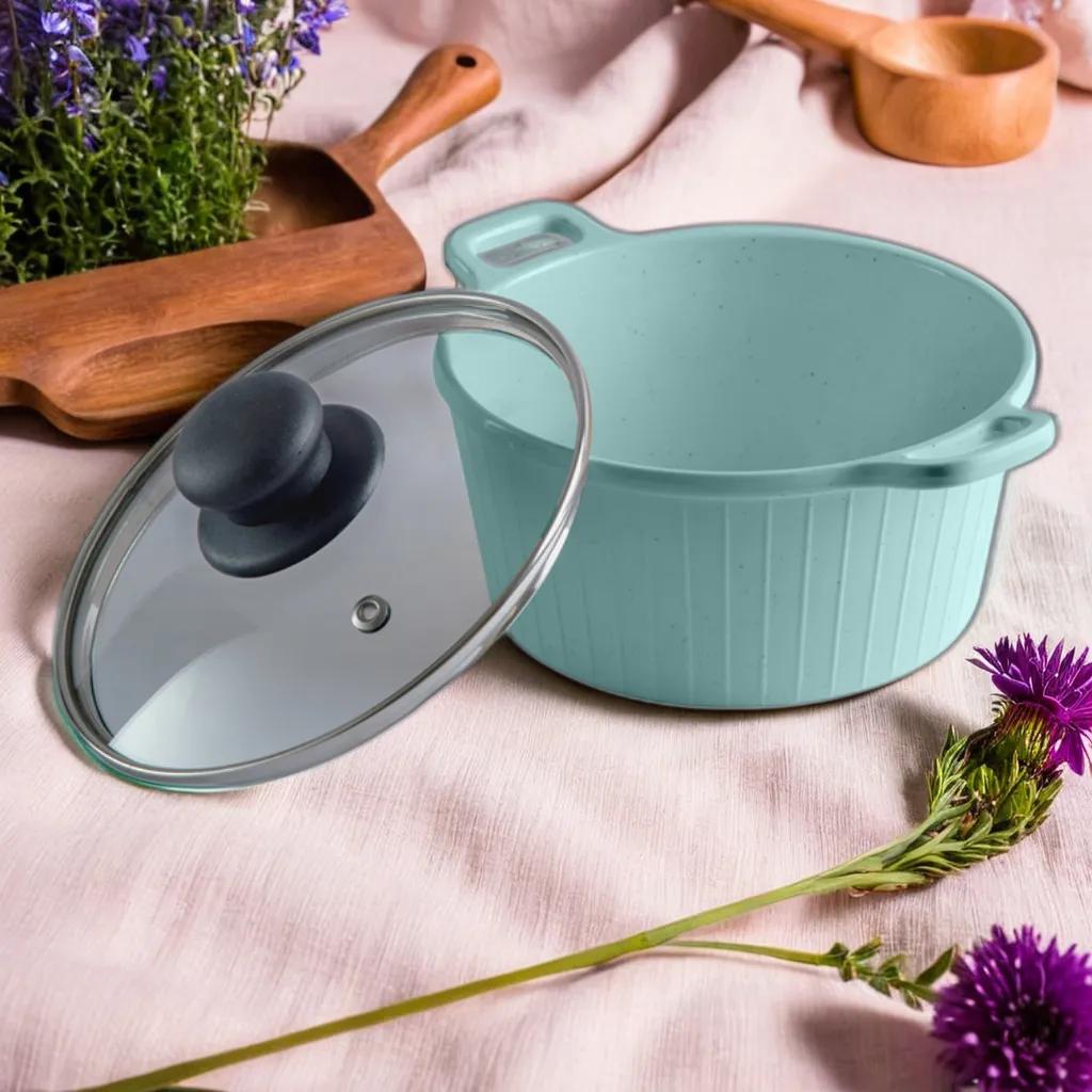 Terraware Melamine Casserole with Glass Lid - view 3