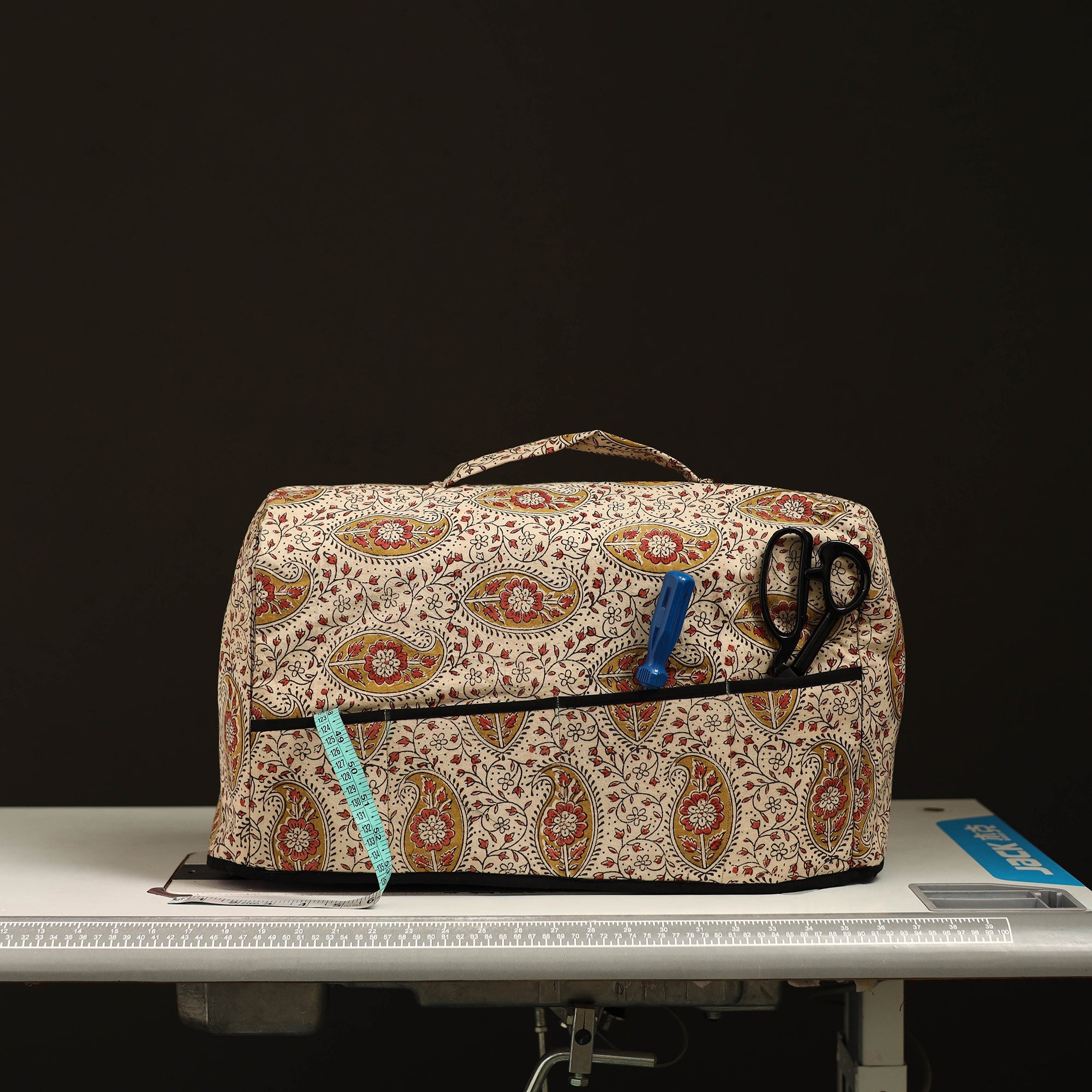 JALPARI Beige - Handcrafted Cotton Sewing Machine Cover 05 - view 2