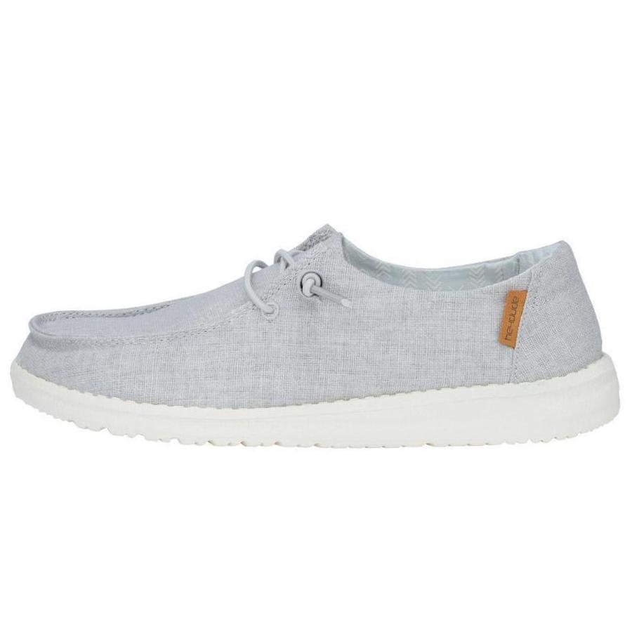 HEYDUDE shoes Wendy Chambray - Light Grey (Past Season)