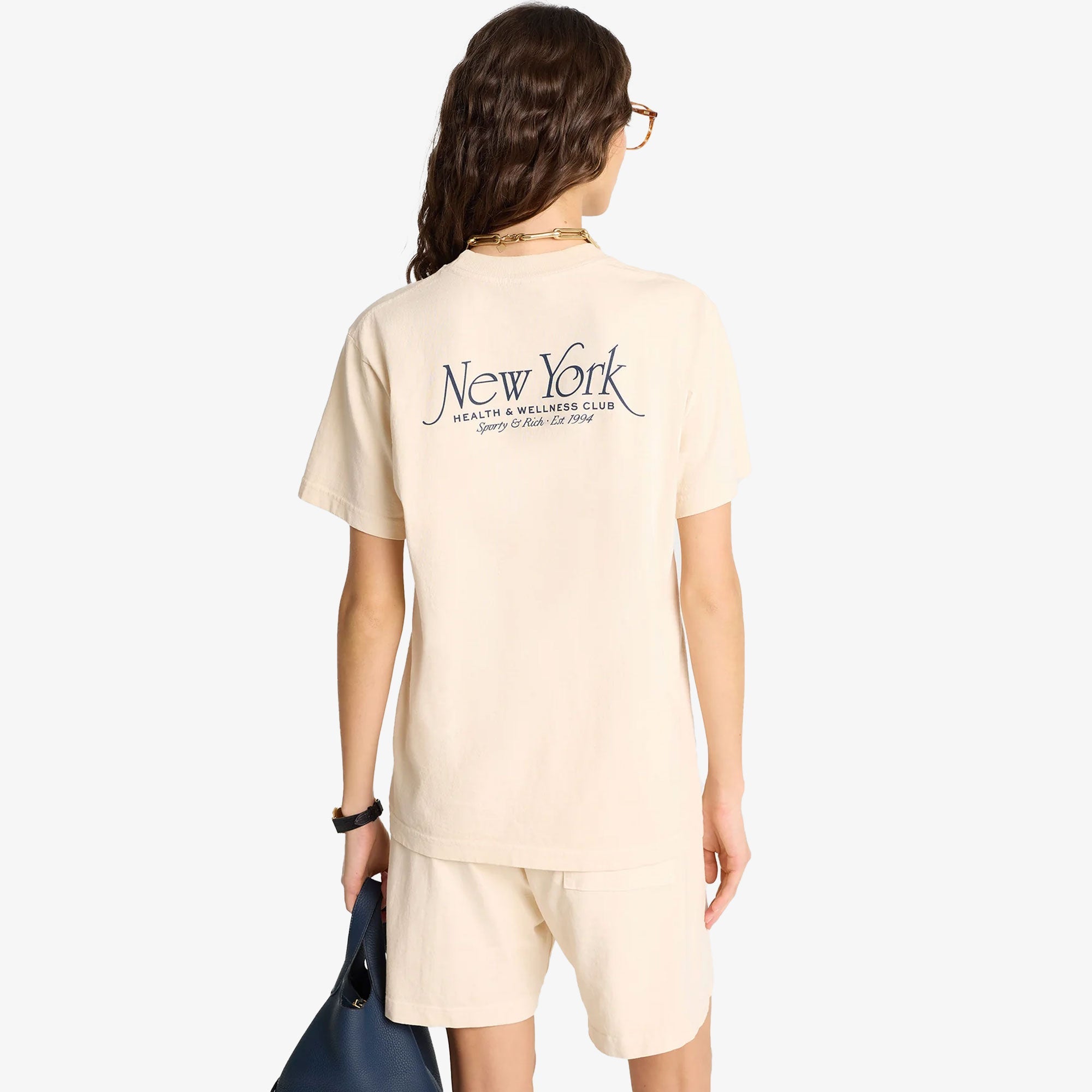 Sporty & Rich | Ny 94 T-shirt { Cream - view 2