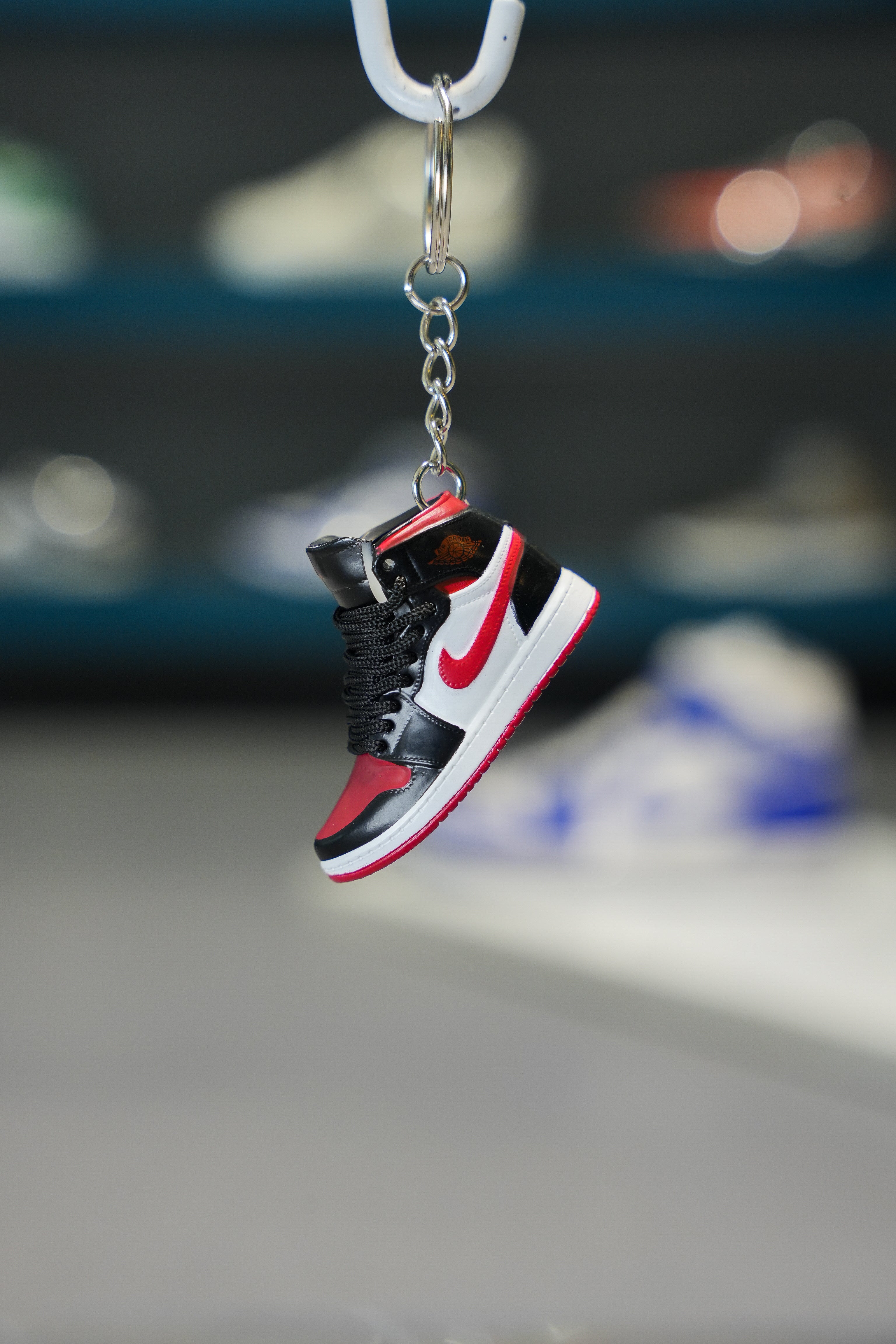 Kicks Machine 3D Sneaker Keychain AJ1 Noble Red