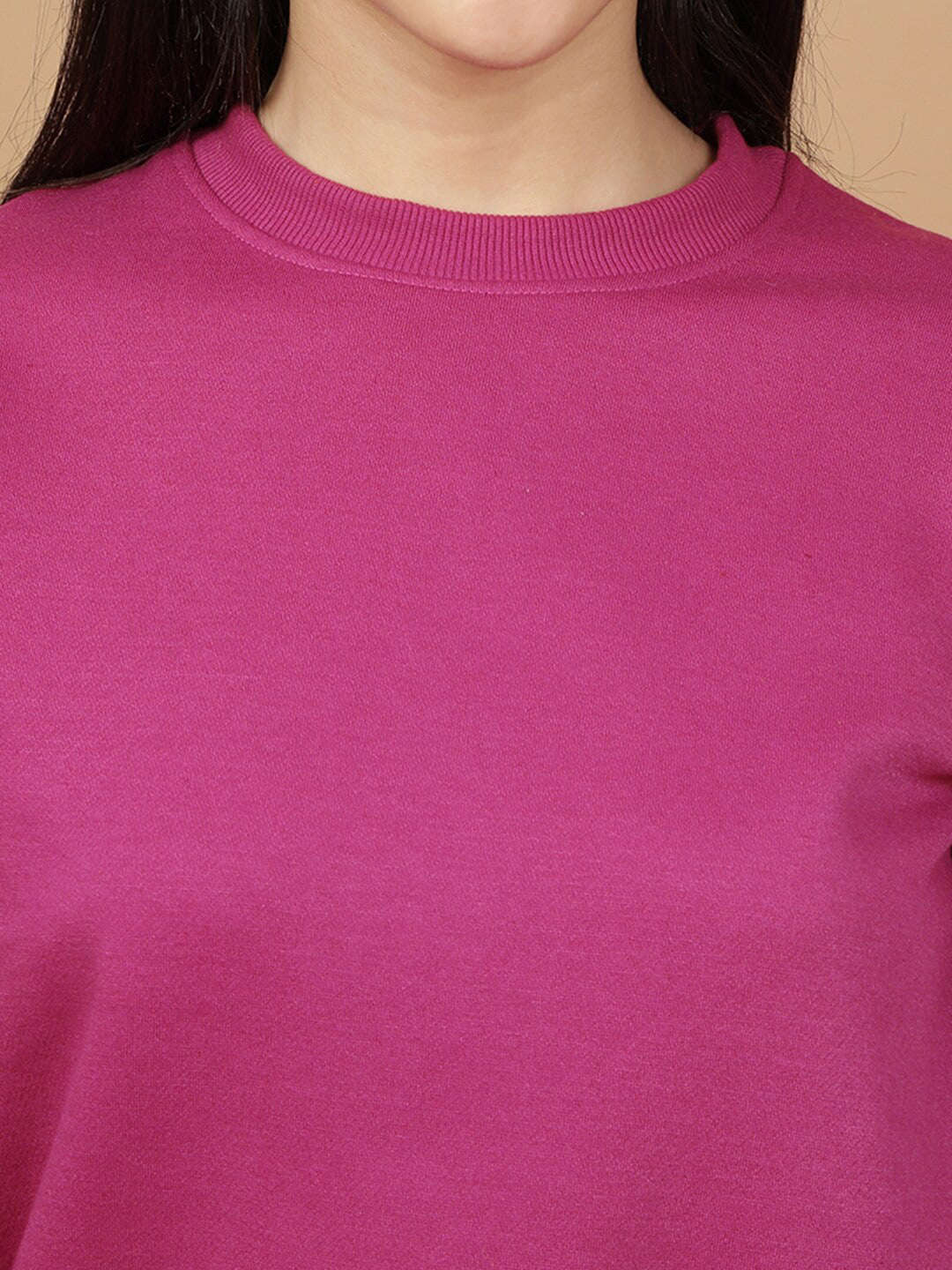 Freehand By The Indian Garage Co Women's Solid Regular Fit Sweatshirt - view 2