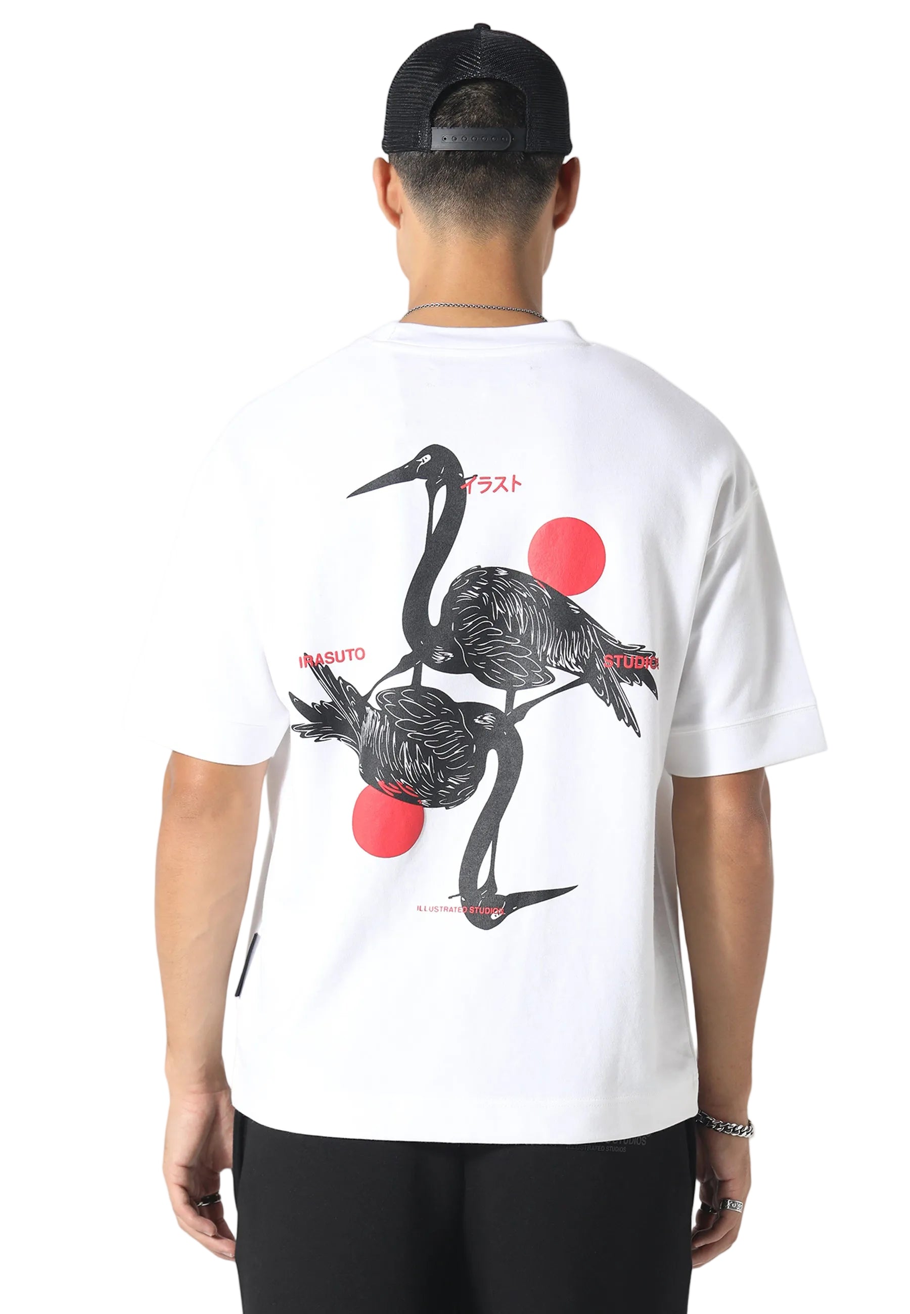 Irasuto Studios Crane White T-Shirt - view 2