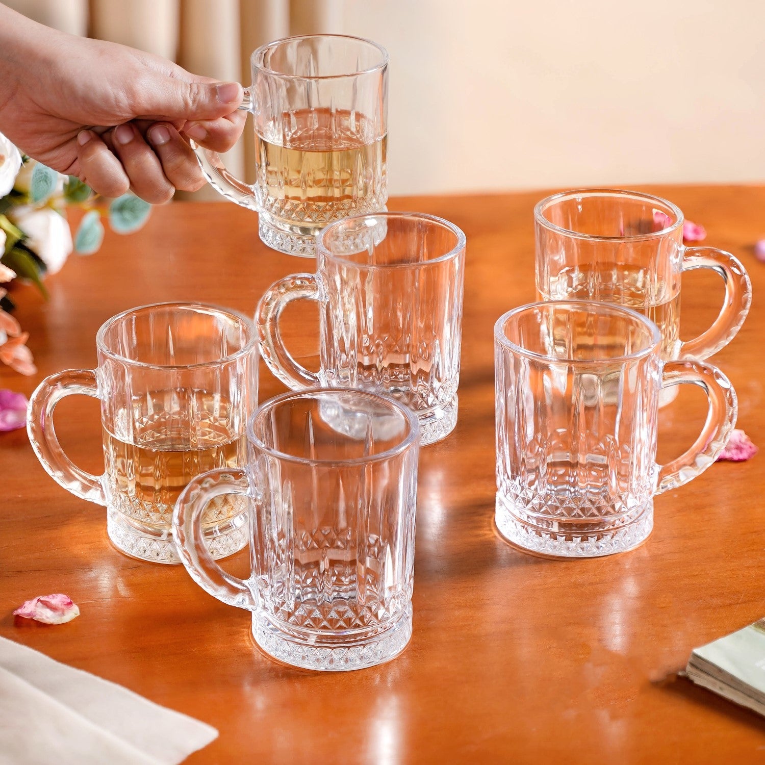 Nestasia Glass Mug Set Of 6 220ml - view 2