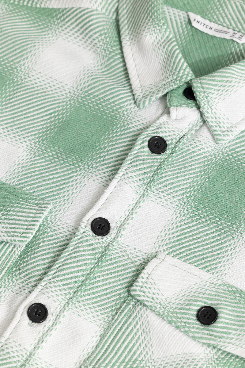 SNITCH Colossal Checks Green Shirt - view 2
