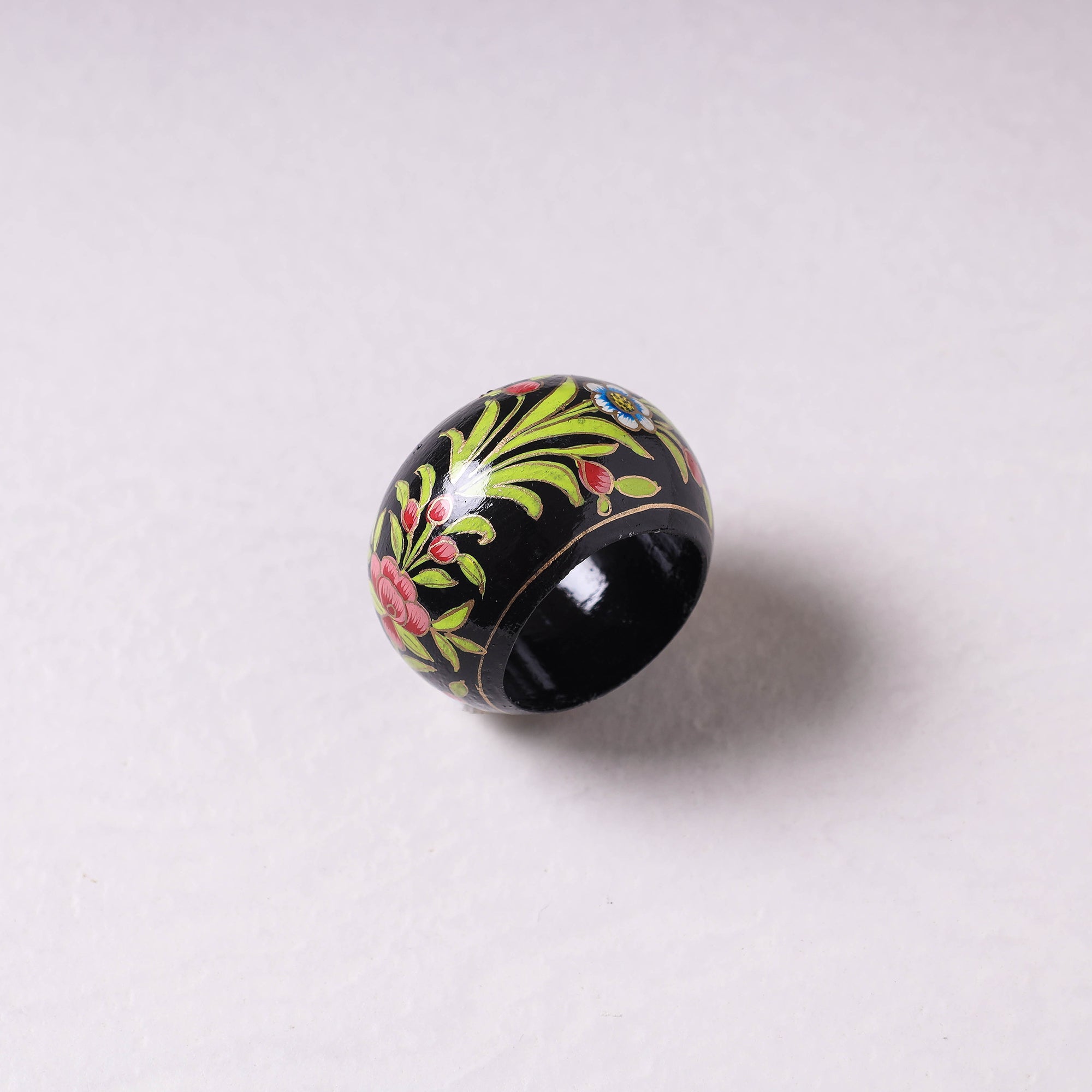CRAFTVERA Black - Floral Handpainted Wooden Napkin Holder - view 2