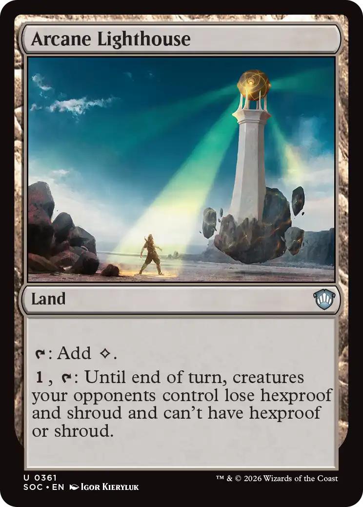 Arcane lighthouse 361 – Magic Arcane Lighthouse [361] [Secrets of Strixhaven: Commander] [Non-Foil]