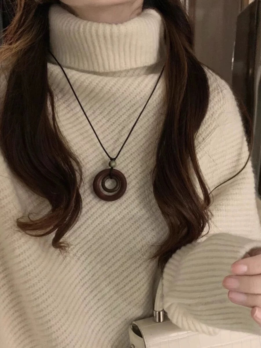 Alamode By Akanksha Sergio Woolen High Neck Sweater - view 5