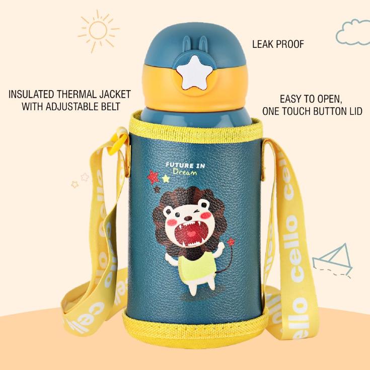 Cello Lucky Hot & Cold Stainless Steel Kids Water Bottle, 500ml - view 15