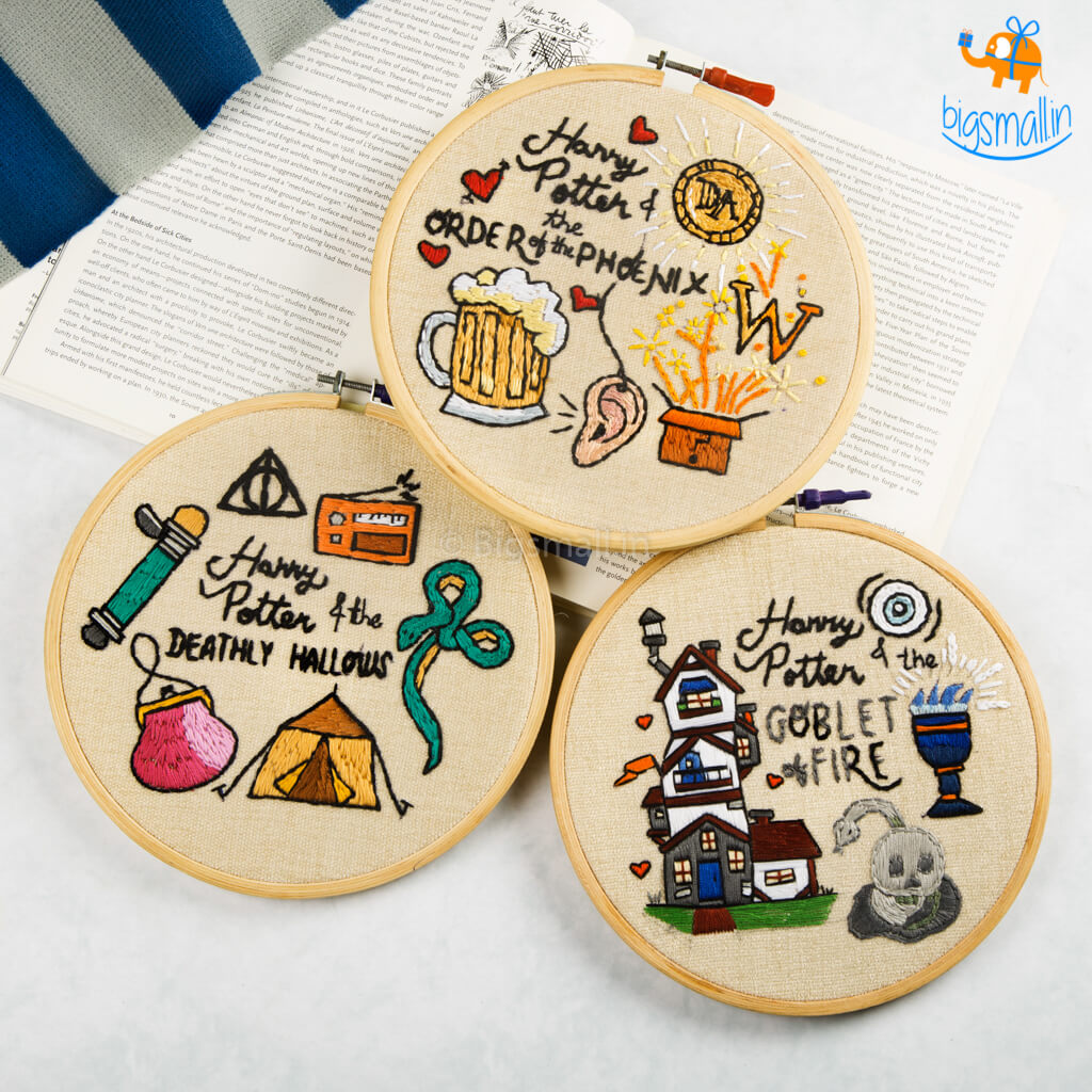 Hoop-Broideries Harry Potter Embroidery Hoop Art
