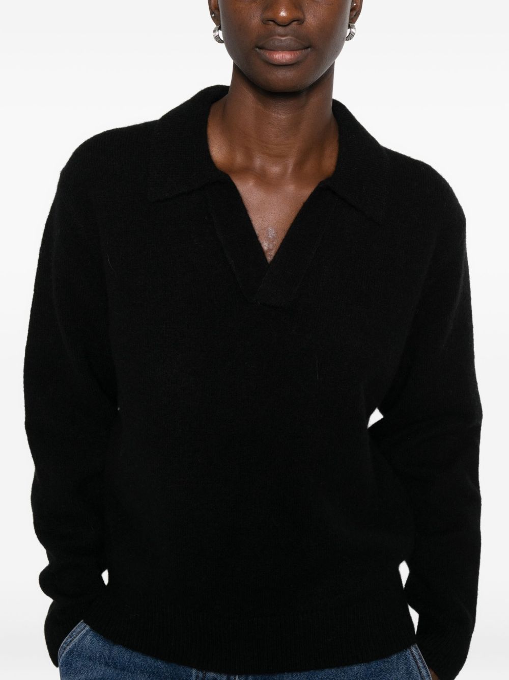 Dunst Wool blend polo sweater - view 5