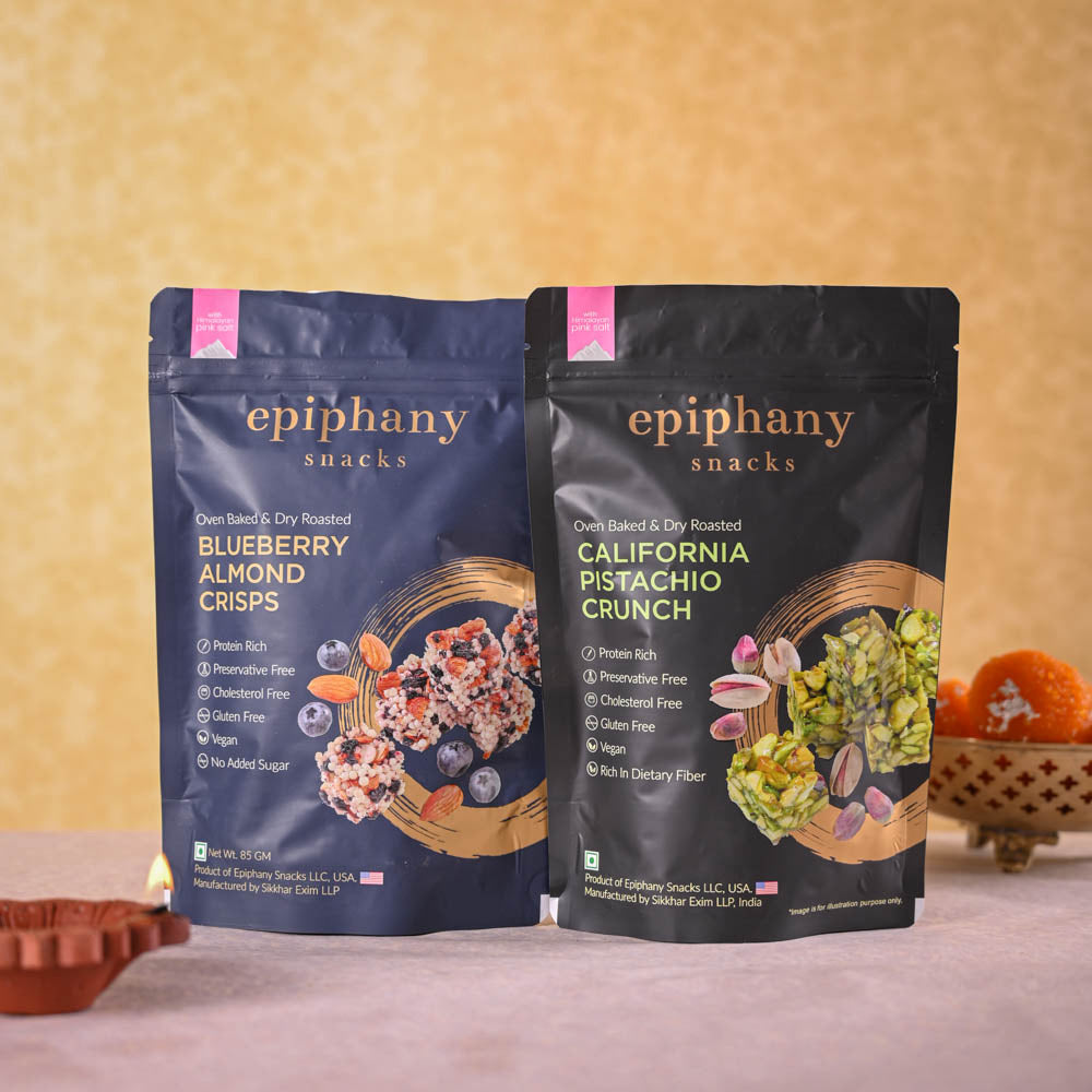 Ugaoo Money plant variegated and Epiphany Snacks Diwali Gift Hamper - view 5