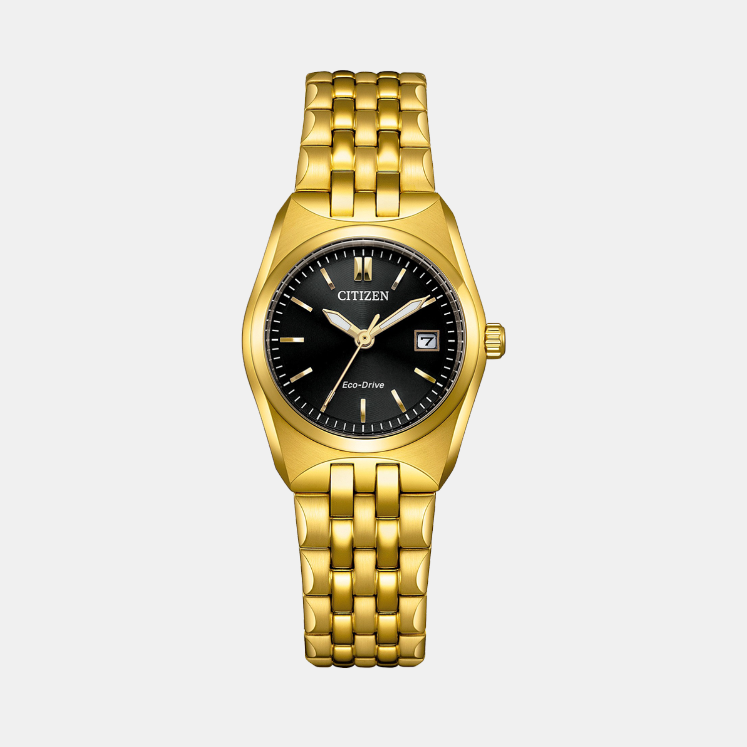 Citizen Corso Women Eco-Drive Black Dial Analog Stainless Steel Watch EW2293-56E