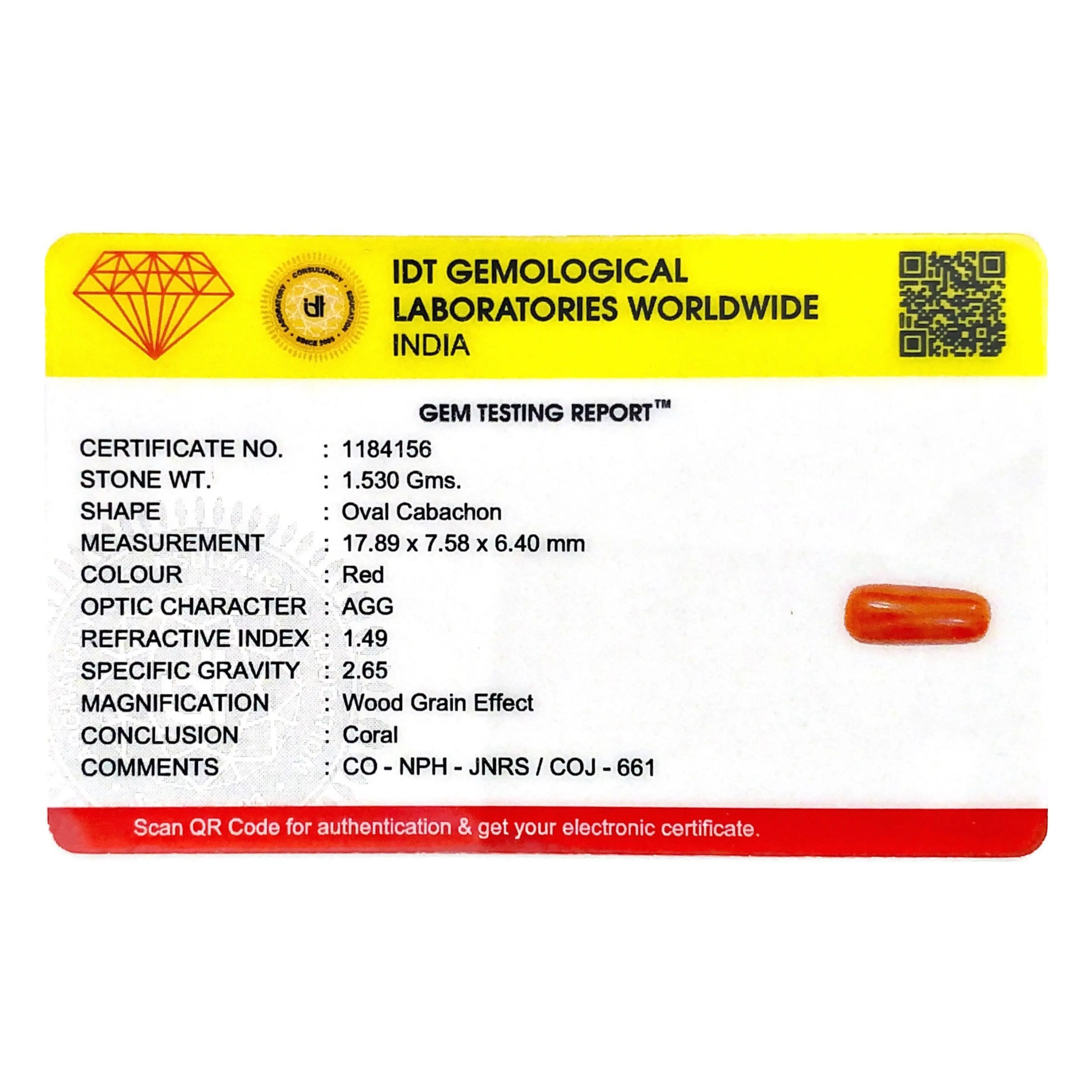 Pramogh Red Coral - 7.65 Carat - view 4