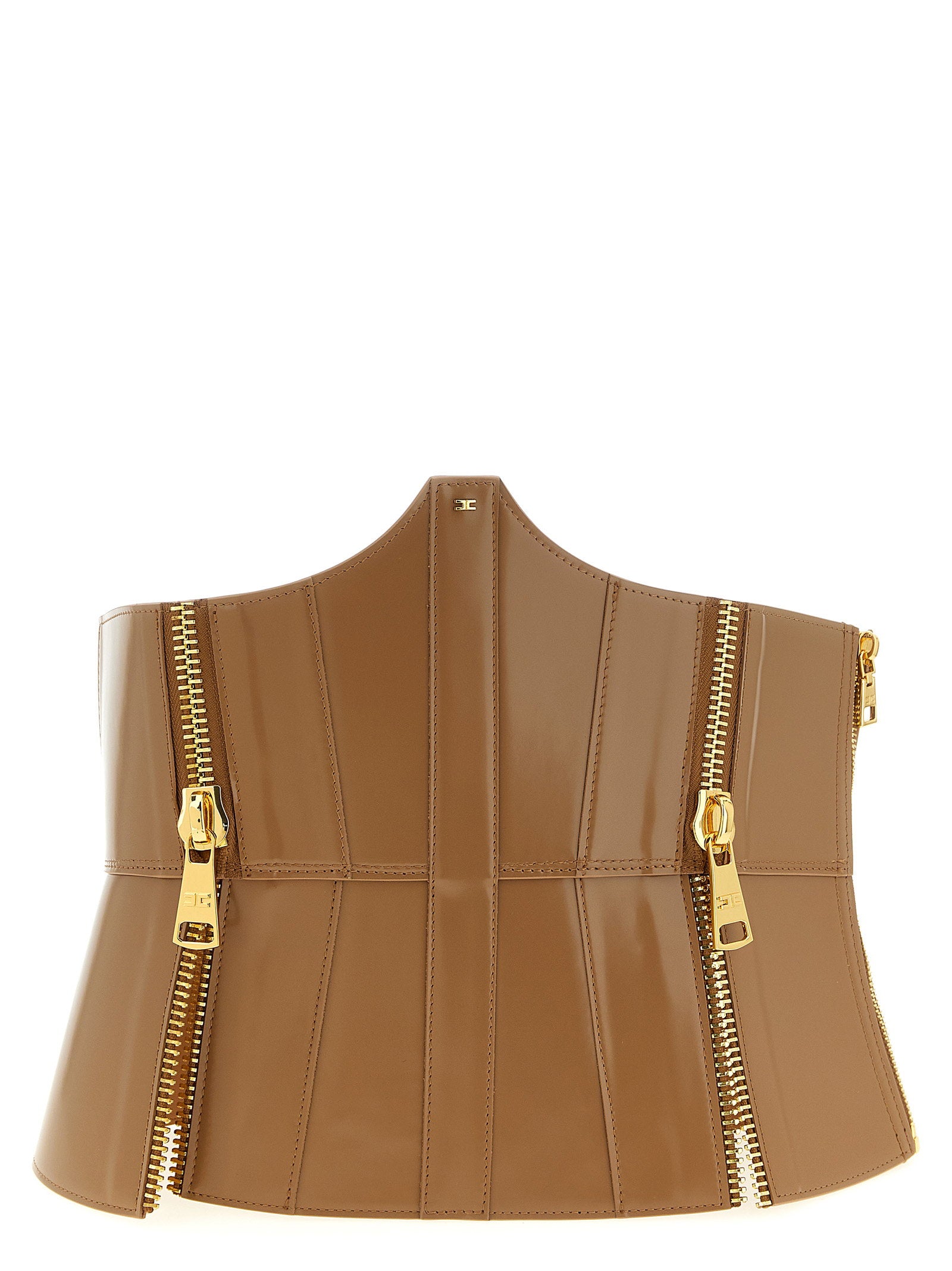 Elisabetta Franchi Bustier Belt – 100% leather
