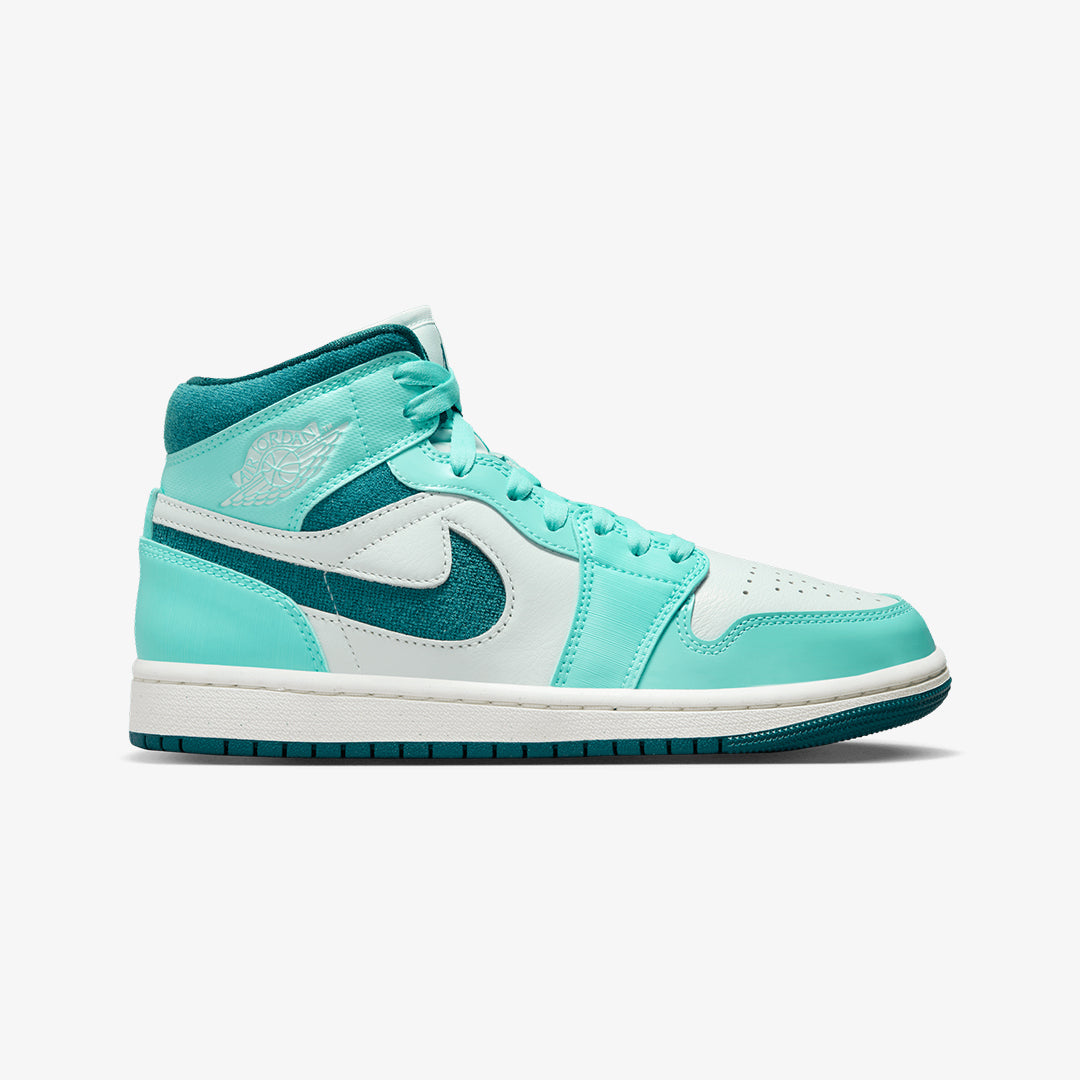 Jordan | AIR JORDAN 1 MID SE { BLEACHED TURQ/SKY J TEAL-BARELY GREEN - view 6