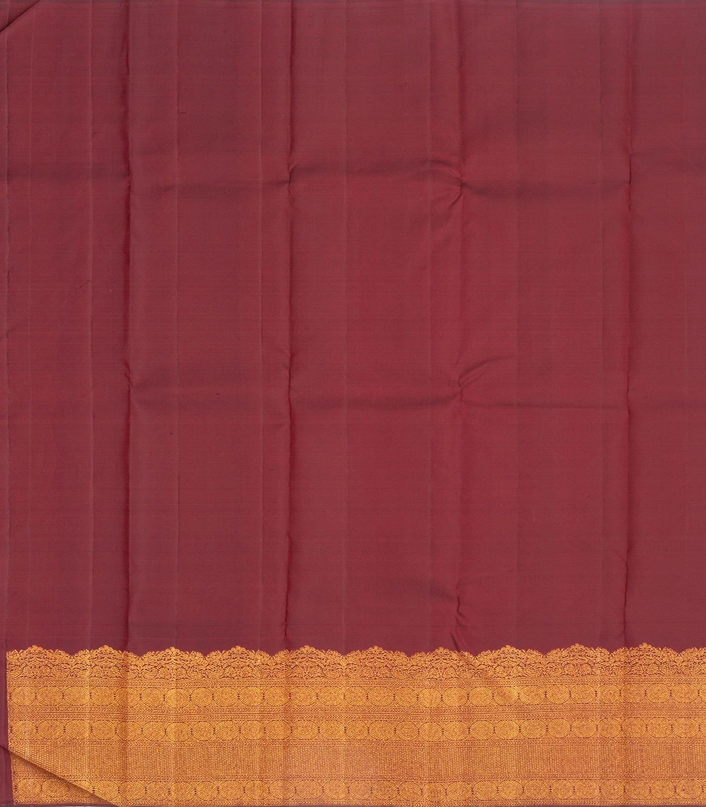 RmKV Bottle Green Handloom Kanchipuram Silk Saree With Meena Buttas - view 4