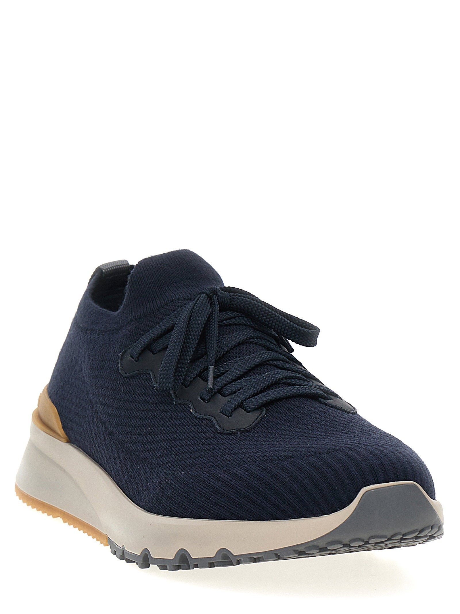 Brunello Cucinelli Knitted Sneakers – 100% wool - view 2