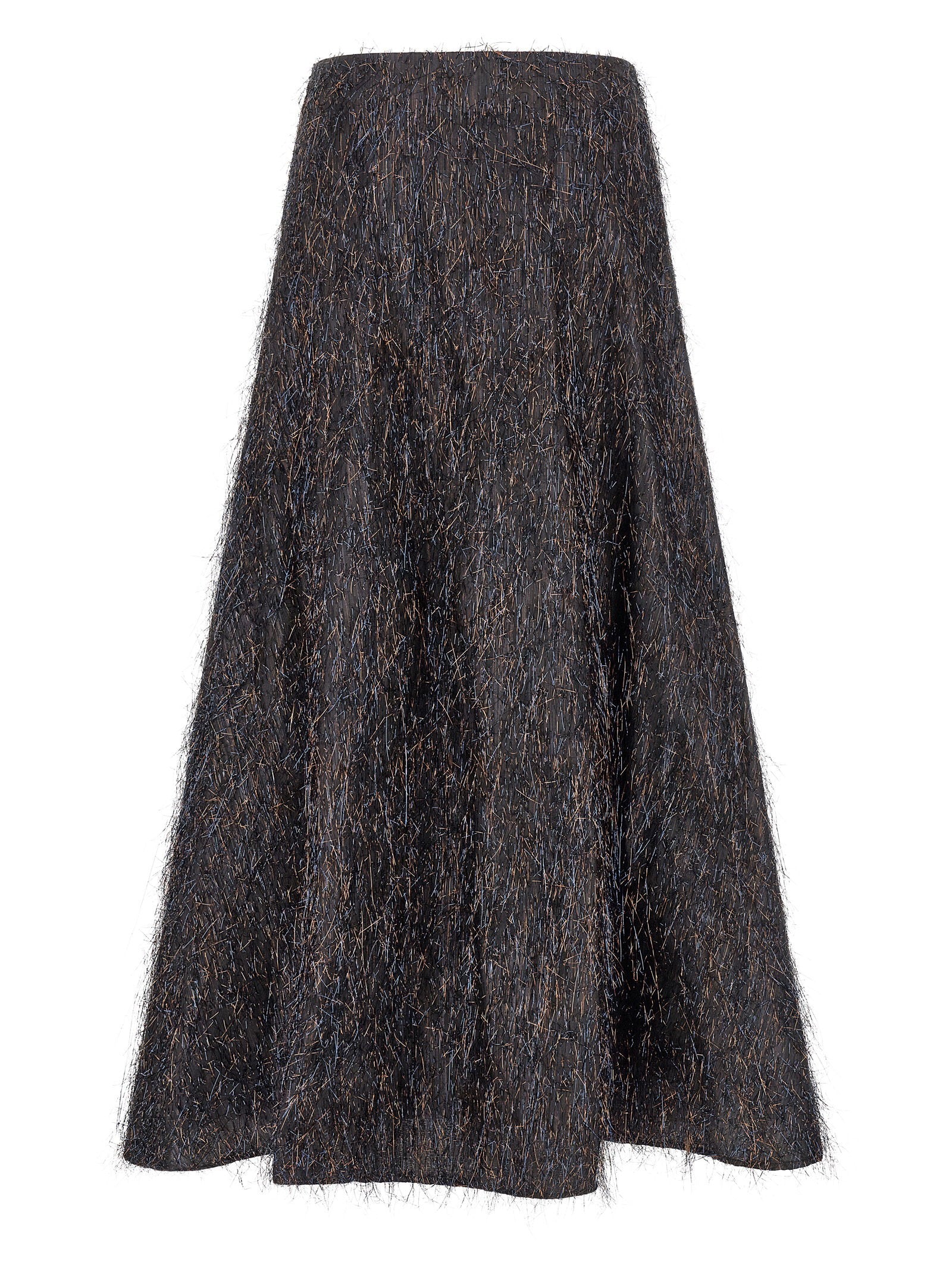 Peserico Skirt With Metallic Fringes - view 2