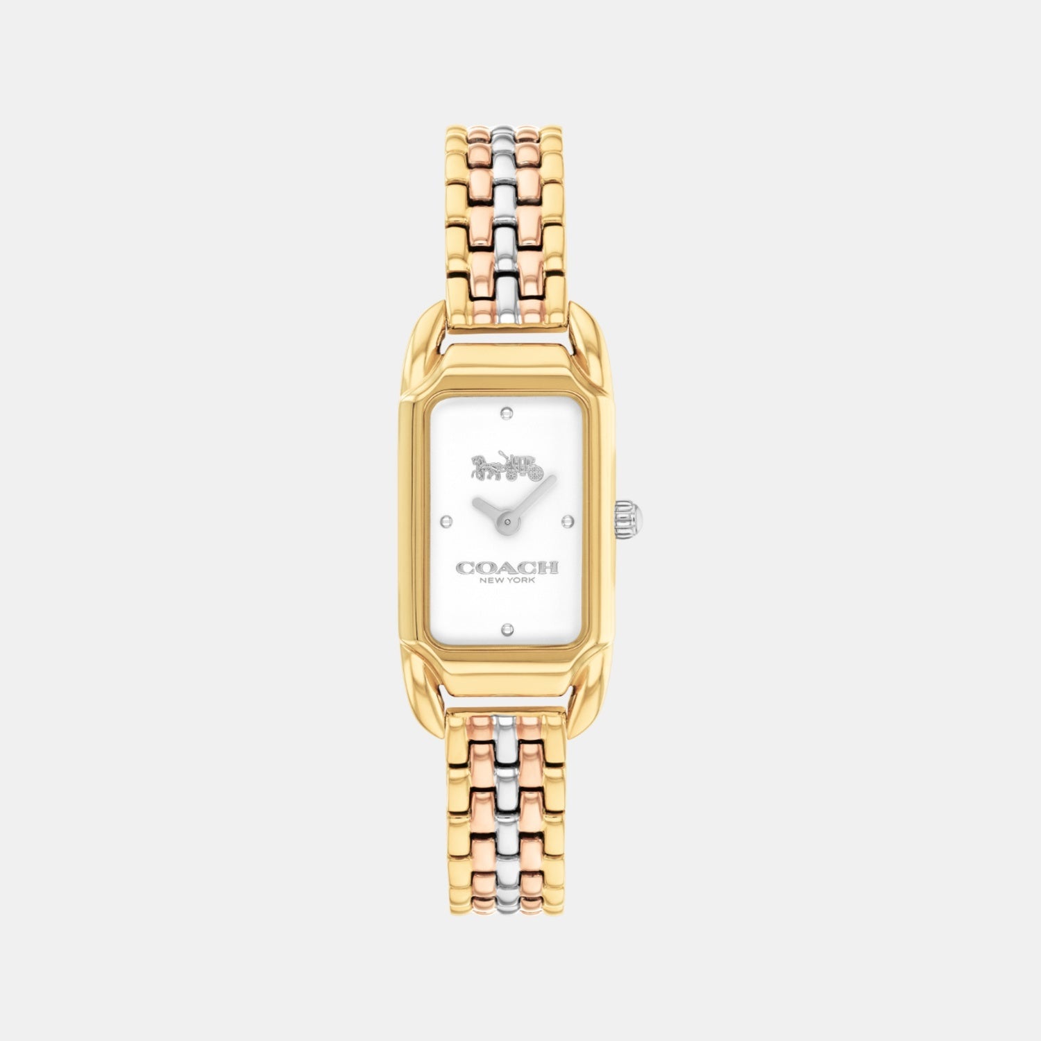 Coach Cadie Women Quartz Silver White Dial Analog Stainless Steel Watch 14504550