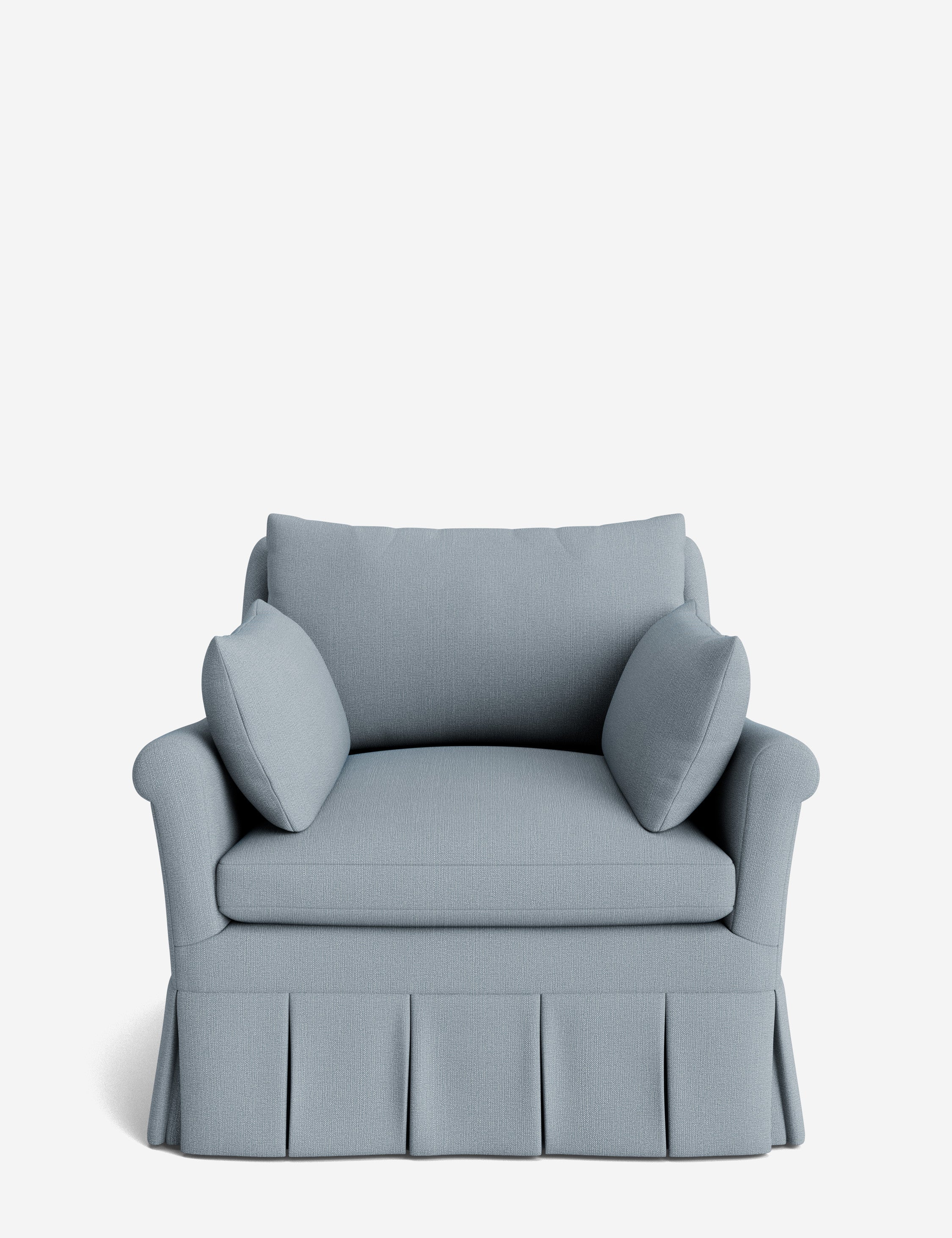 Lulu and Georgia Portola Rolled Arm Luxe Depth Pleated Chair - view 38