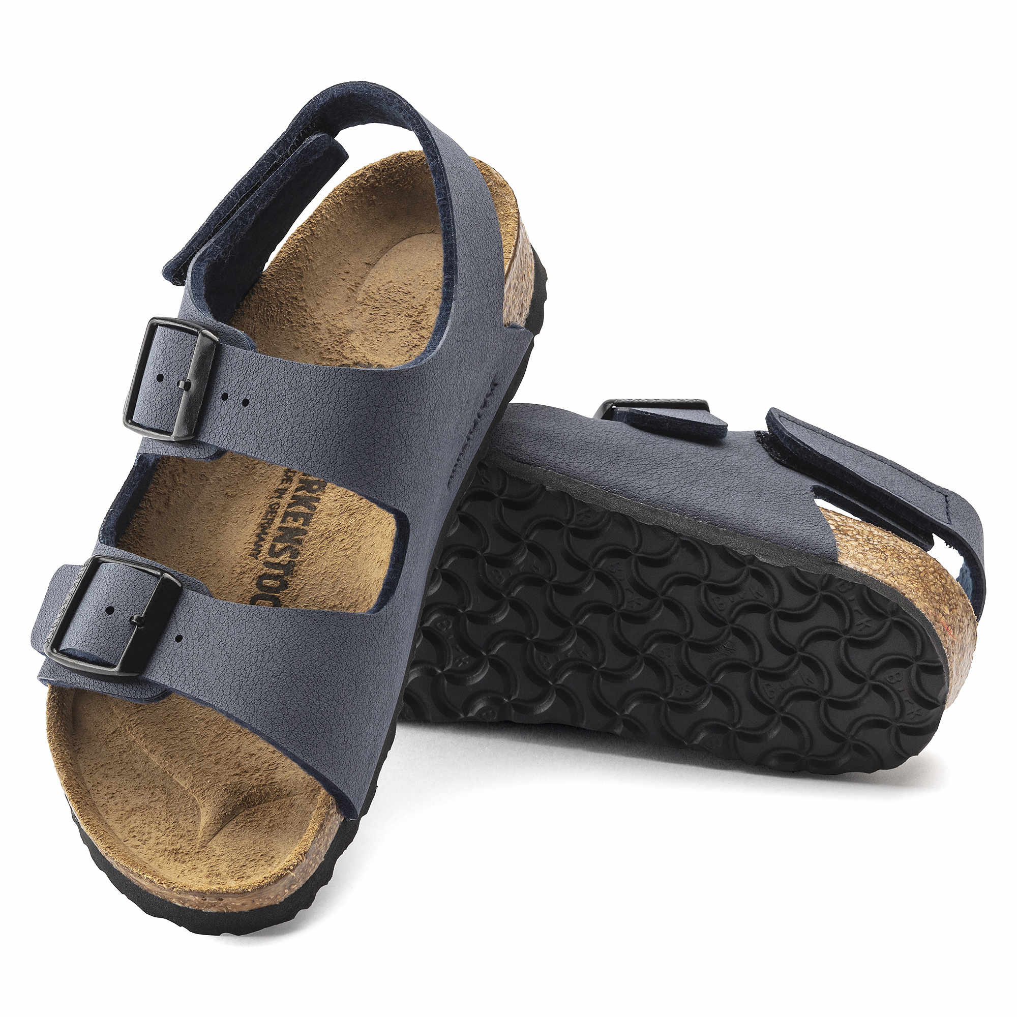 Birkenstock Milano Kids Birko-Flor Birkibuc – Blue Blue/Navy