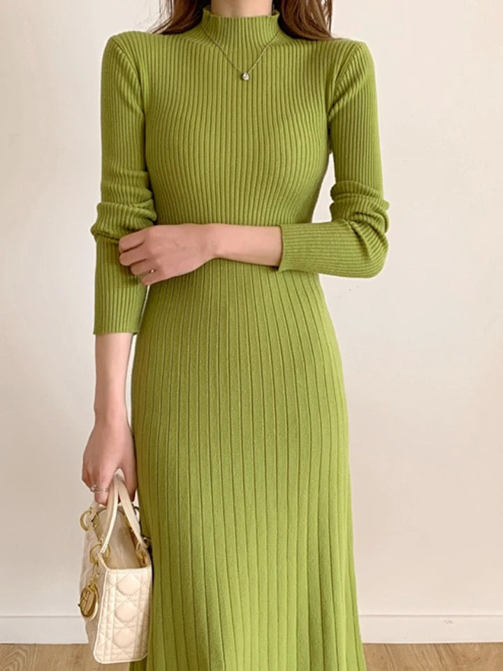 Alamode By Akanksha Misty Premium Woolen Knitted Midi Dress - view 7