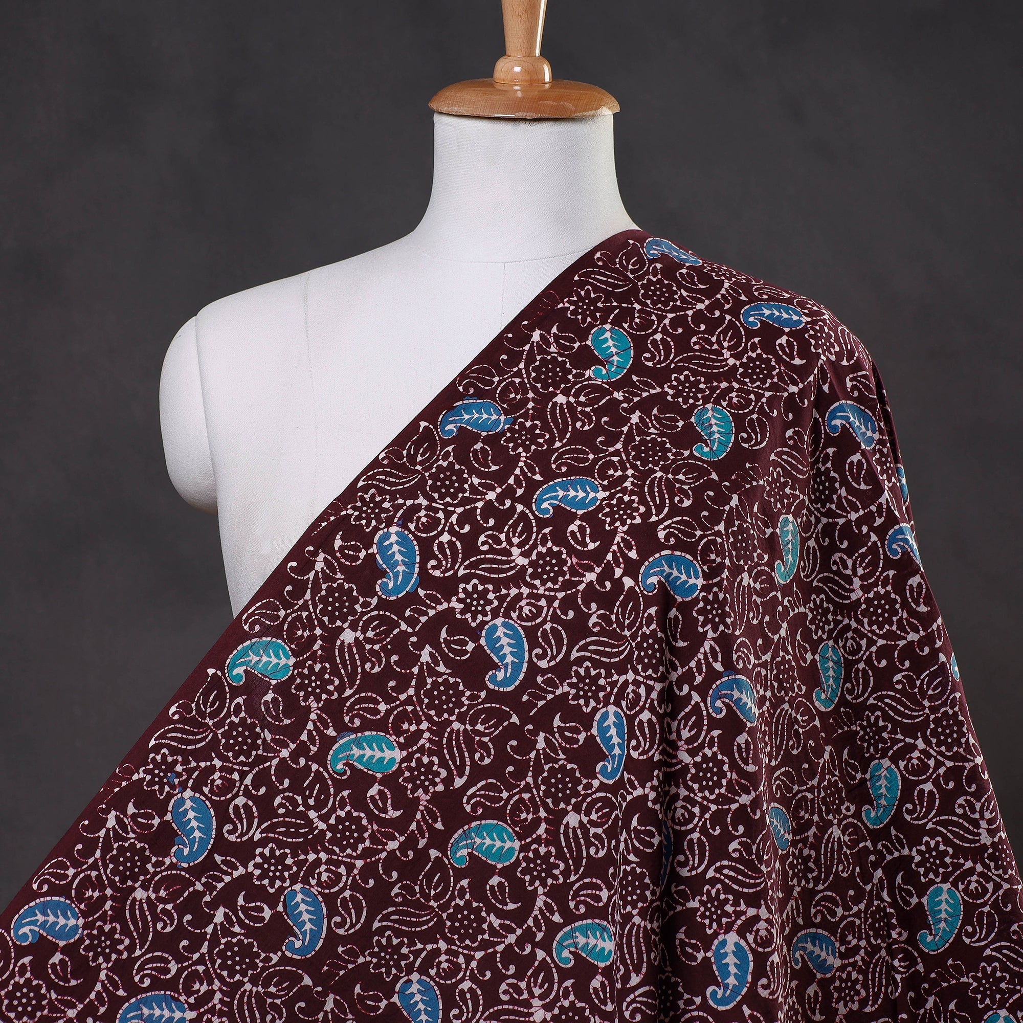 KACHCHH JI CHHAAP Brown - Indonesian Style Cotton Batik Print Fabric
