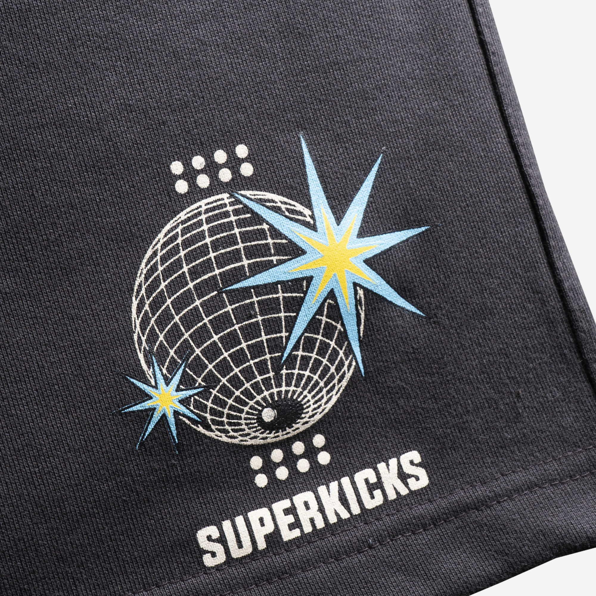 Superkicks | SPACEMAN DISCO SHORTS { ASPHALT
