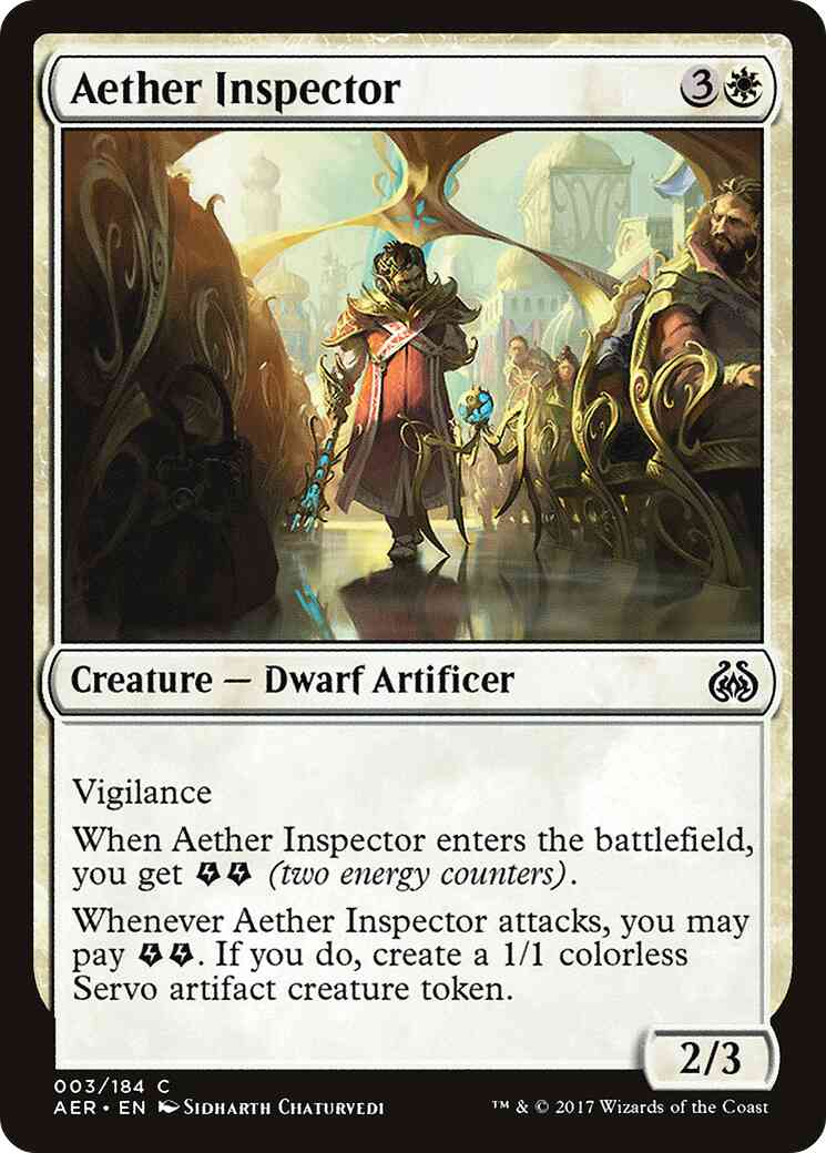 Aether inspector 3 – Magic Aether Inspector [3] [Aether Revolt] [Non-Foil]