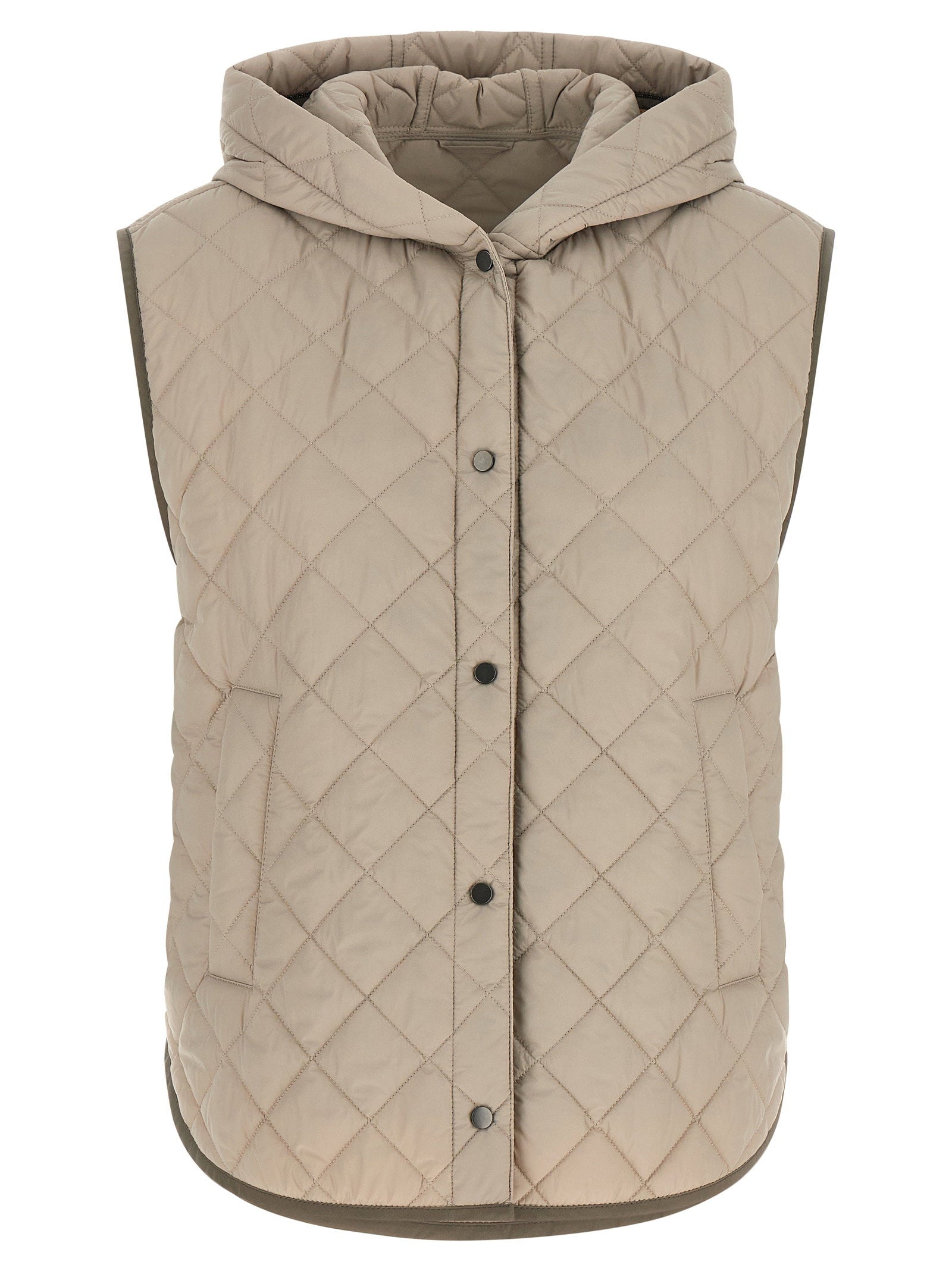 Brunello Cucinelli Diamond-shaped Vest – 100% polyamide