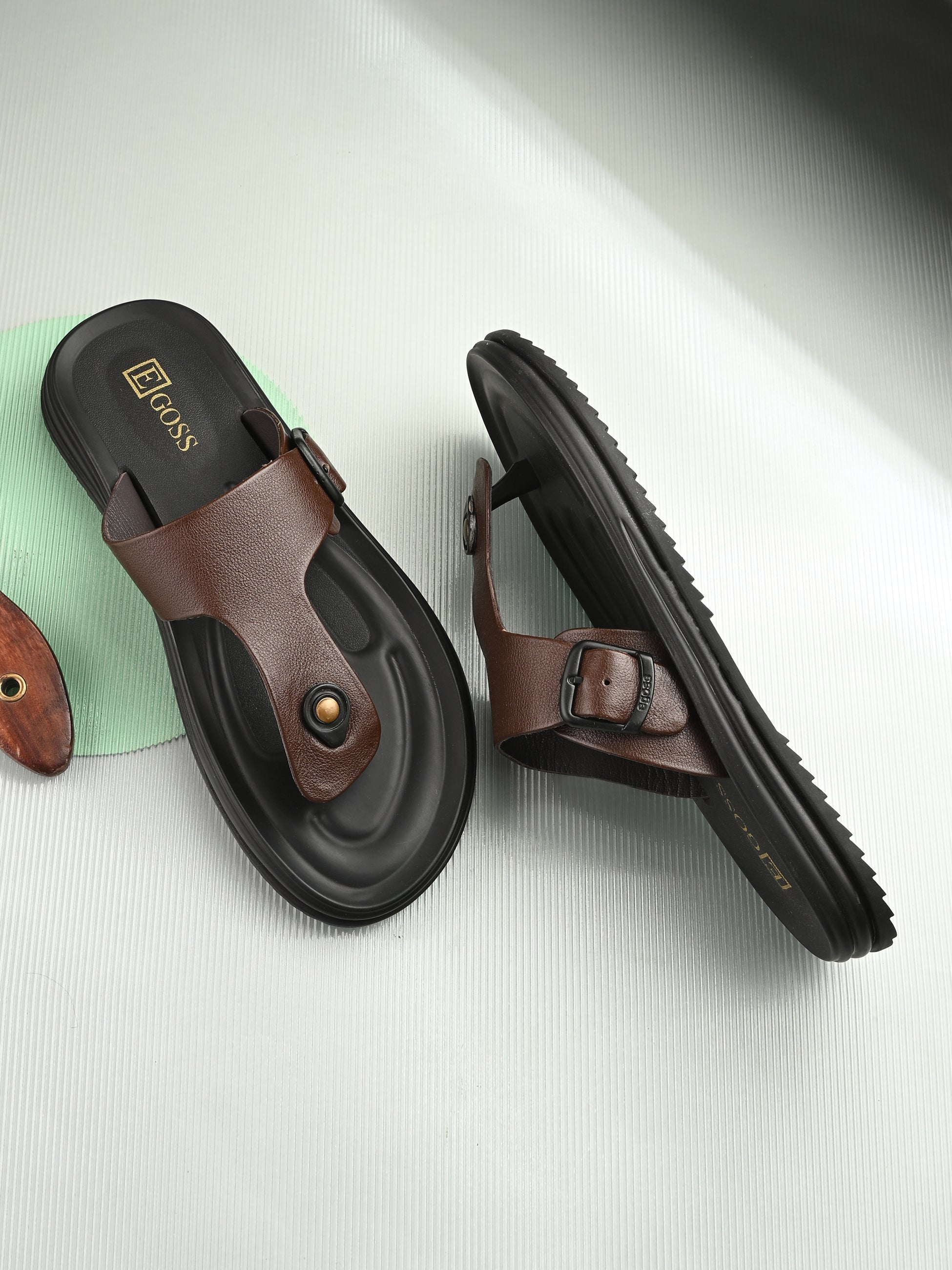 Egoss Shoes Comet Leather Slippers by Aspeerio - view 25