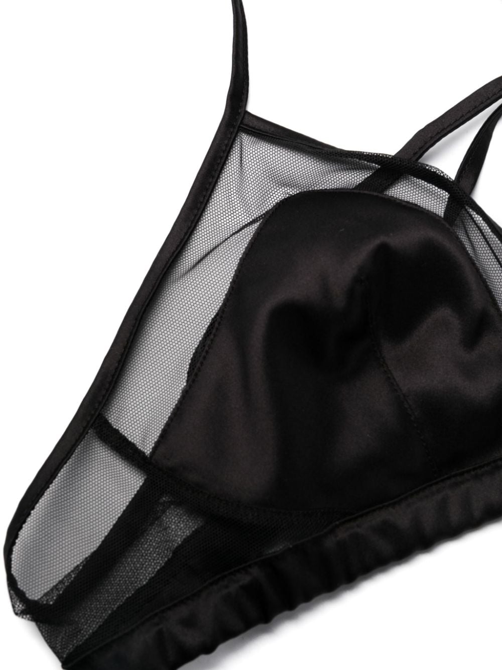 Dolce & Gabbana panelled tulle satin bra - view 2