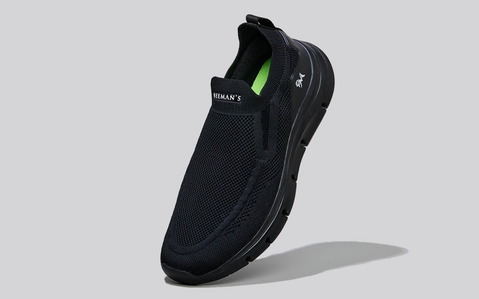 Neeman's Breathe Ease Slip Ons : Black - view 2