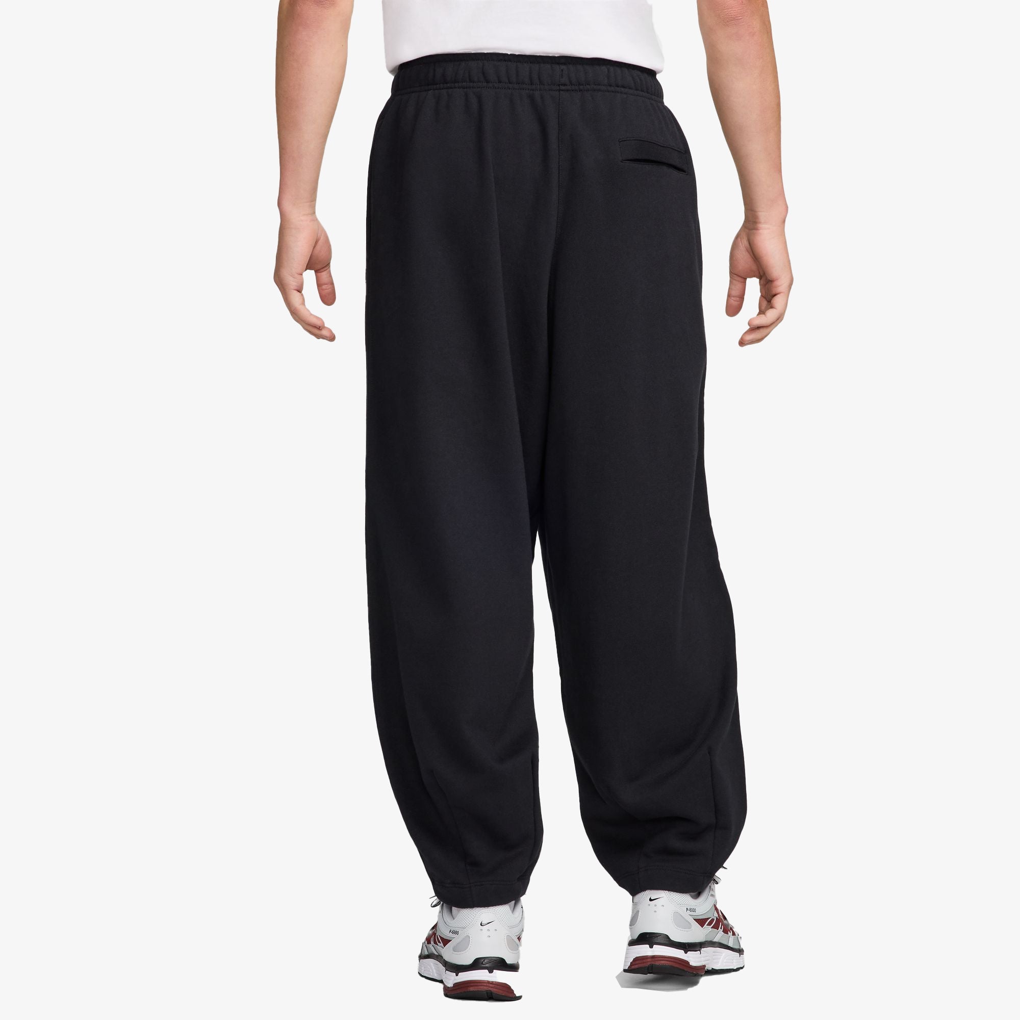 Nike | Oversized French Terry Pants { Black/black/white - view 2