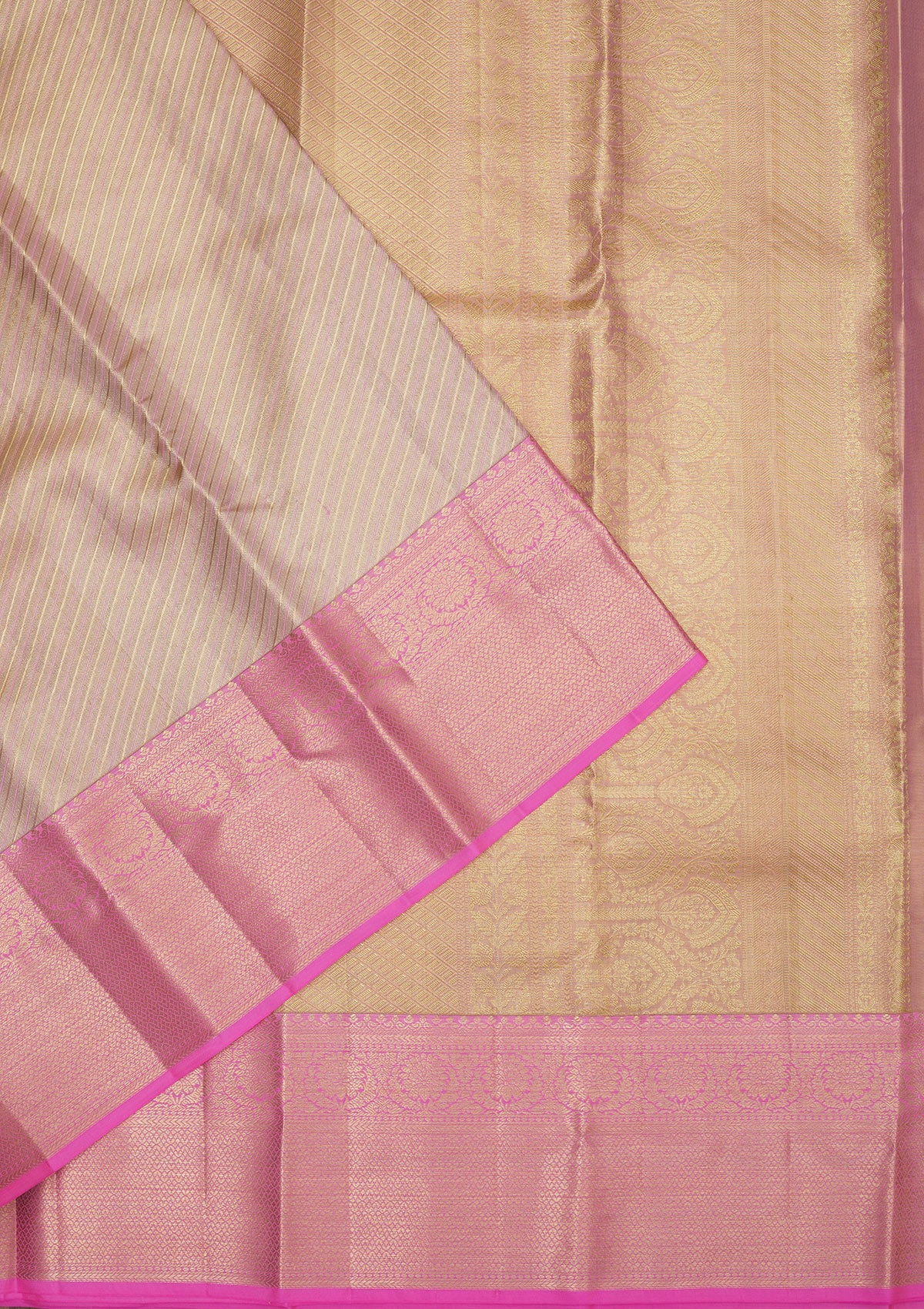 Koskii Pink Zariwork Pure Silk Saree – Women's - view 3