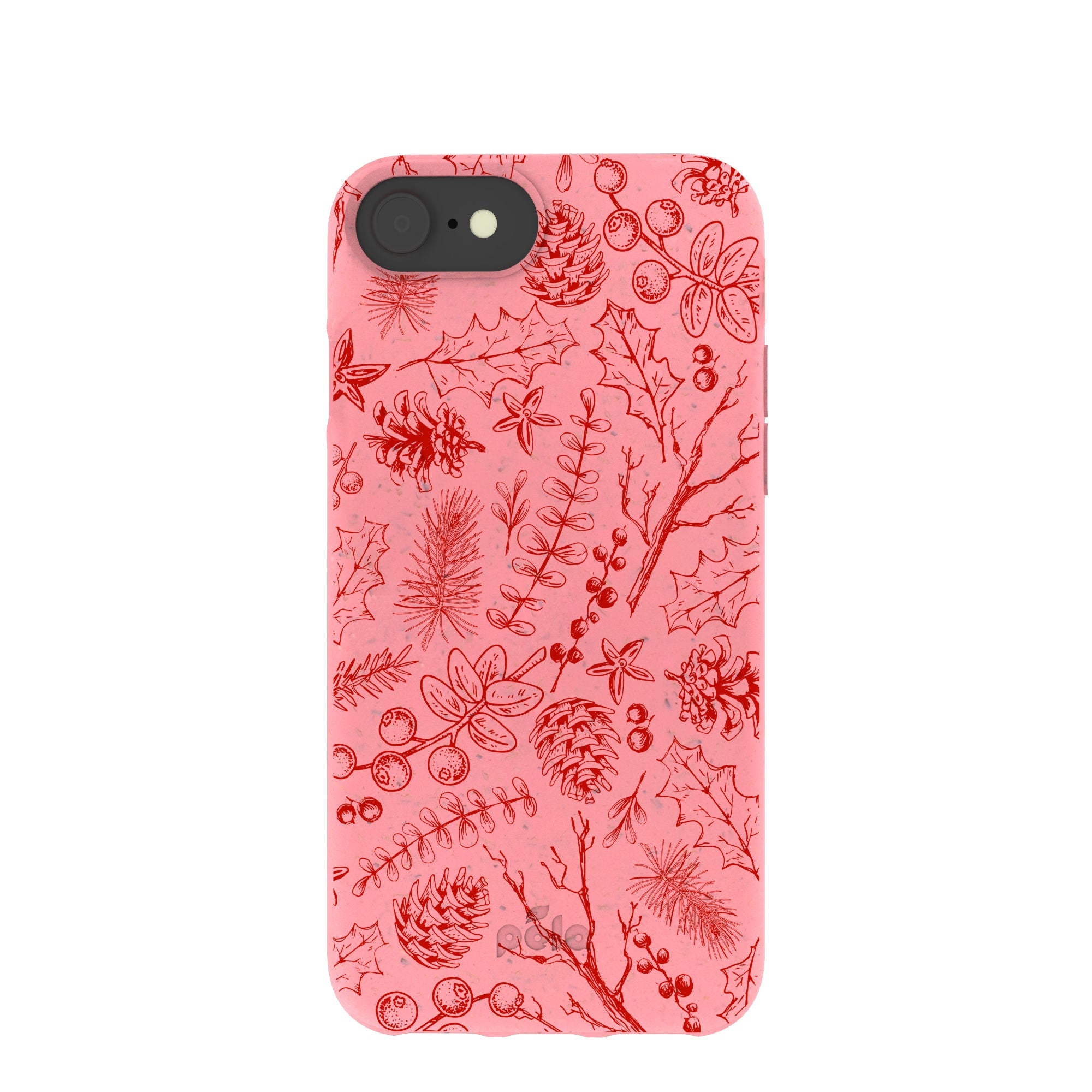 8 se case – BlackTree Bubblegum Pink Festive Forest iPhone 6/6s/7/8/SE Case