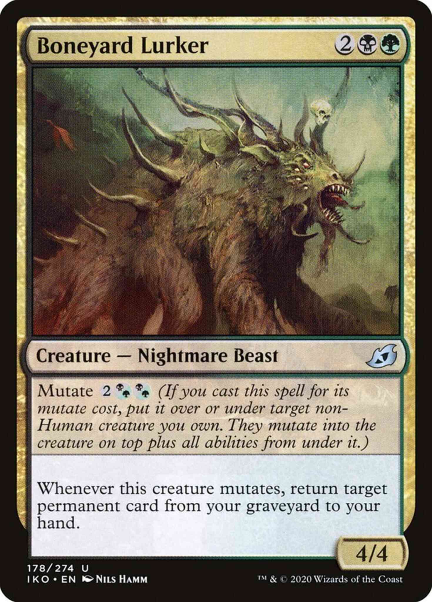 Boneyard lurker 178 – Magic Boneyard Lurker [178] [Ikoria: Lair of Behemoths] [Non-Foil]
