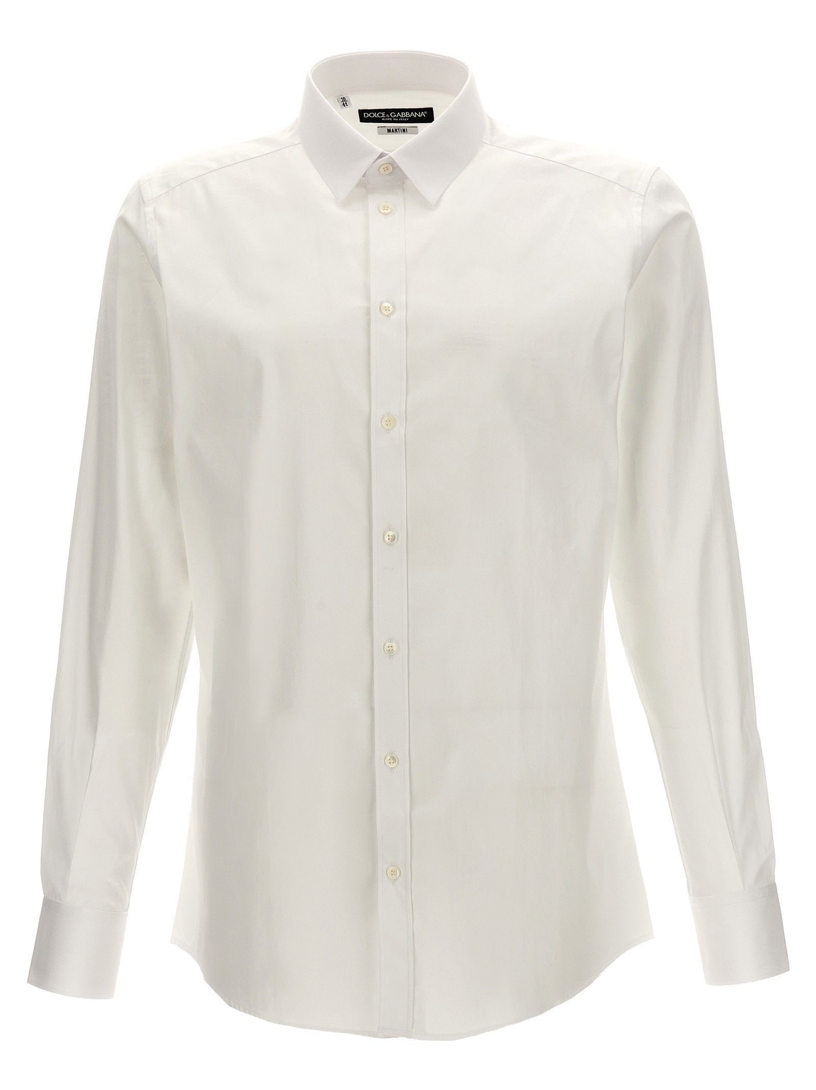 Dolce & Gabbana Logo Embroidery Shirt – 100% cotton