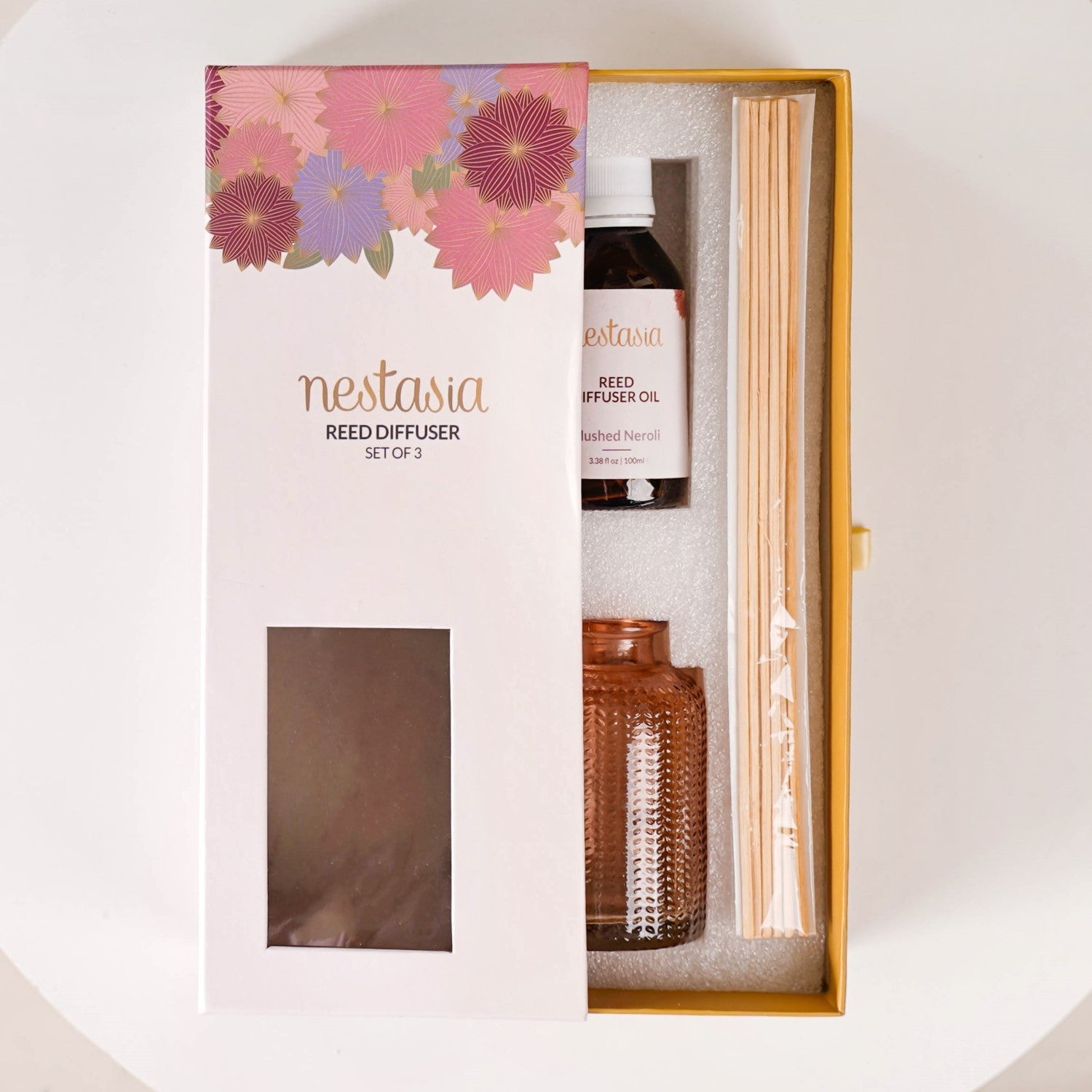 Nestasia Mushed Neroli Reed Diffuser Gift Set Of 3 - view 2