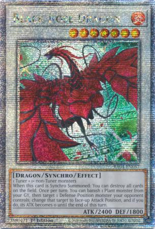 Yu-Gi-Oh! Black Rose Dragon - Alternate Art - RA04-EN057 - Quarter Century Secret Rare - 1st Edition