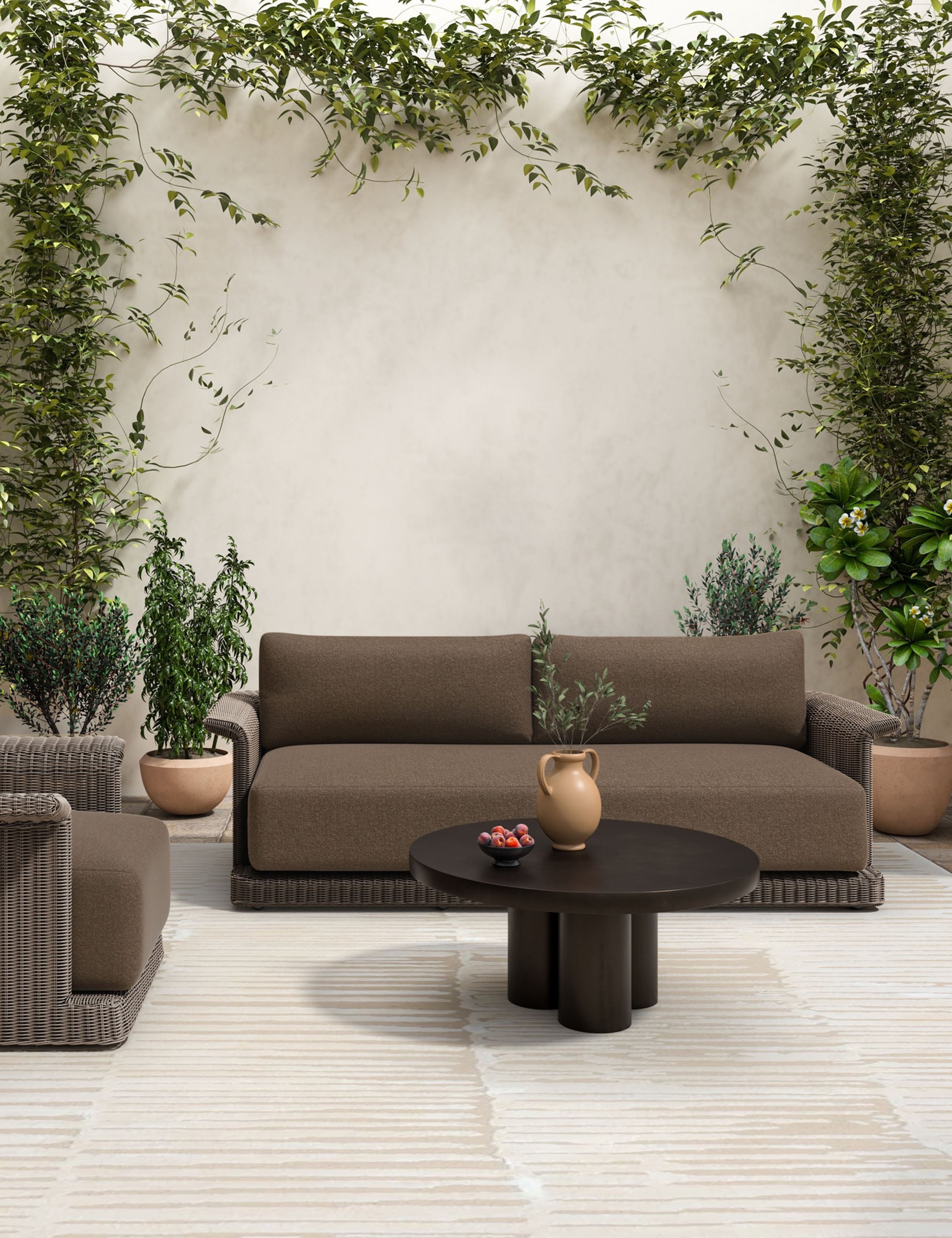 Lulu and Georgia Hanke Outdoor Coffee Table – Black - view 2