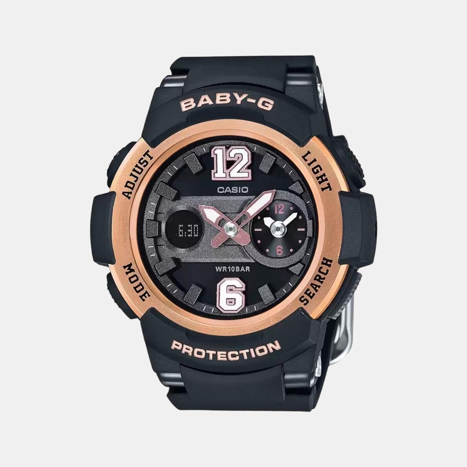 Casio Baby-G Women Quartz Black Dial Analog-Digital Resin Watch BX045