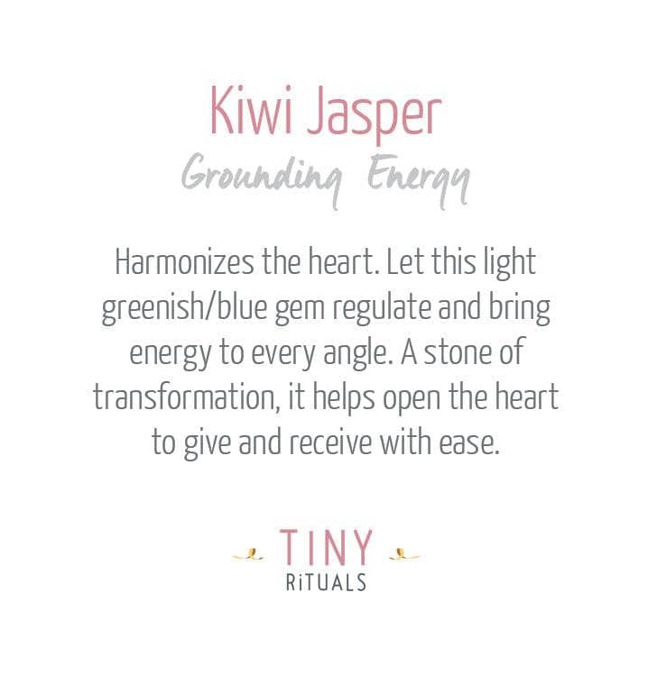 Tiny Rituals Kiwi Jasper Energy Bracelet - view 6