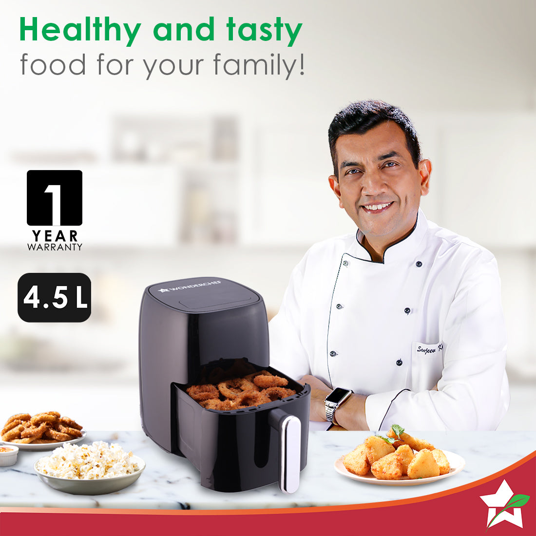 Neo Digital Air Fryer | Rapid Air Technology | 6 Pre-Set Menu Options by blacktree - view 2