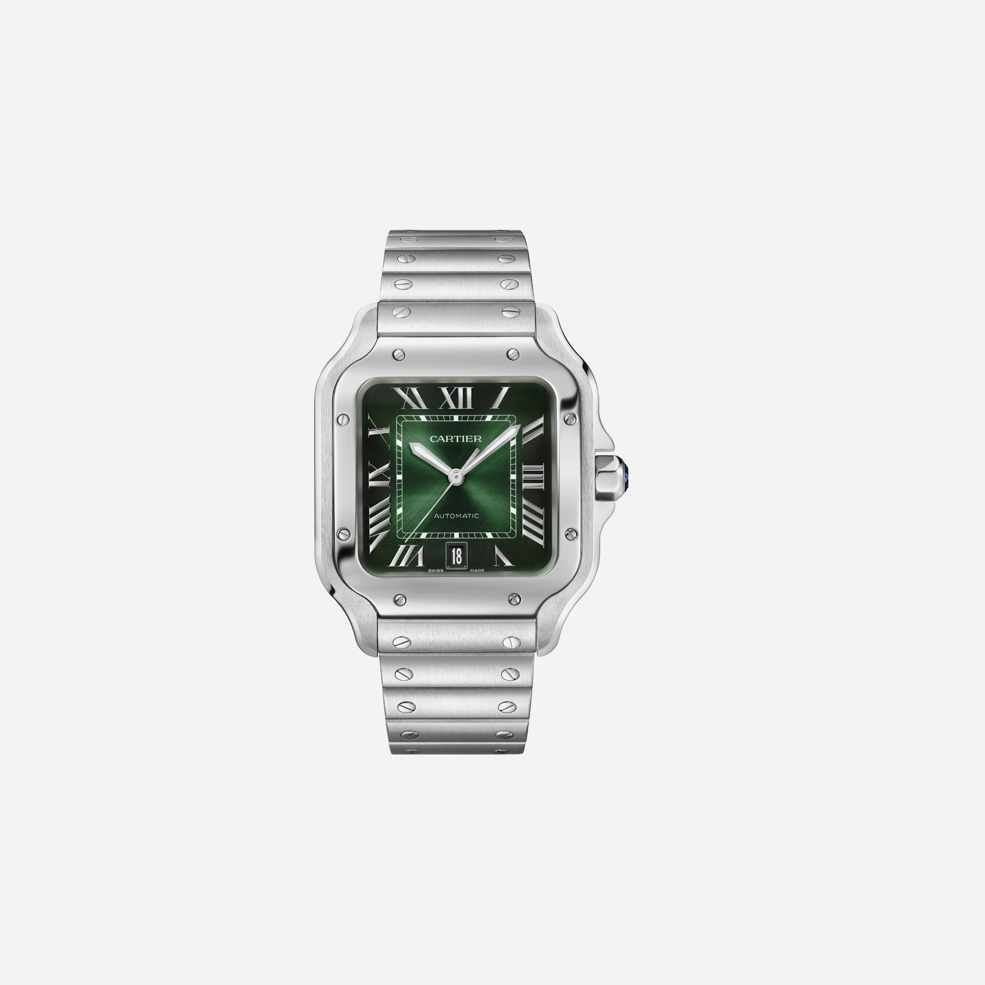 Cartier Santos De Cartier Green Medium