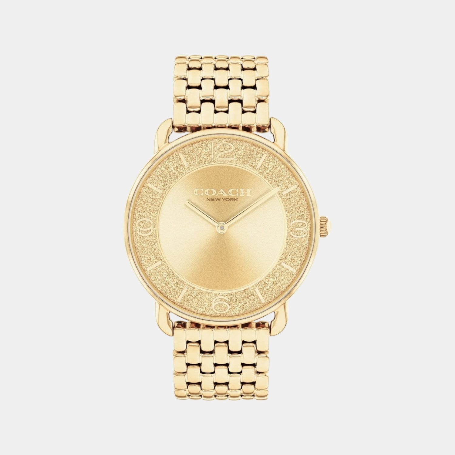 Coach Elliot Women Quartz Gold Dial Analog Stainless Steel Watch 14504374